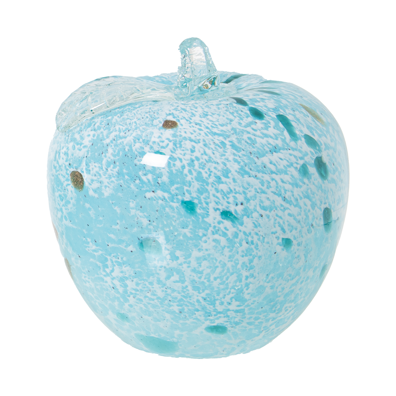 FIGURA MANZANA CRISTAL CELESTEEADO