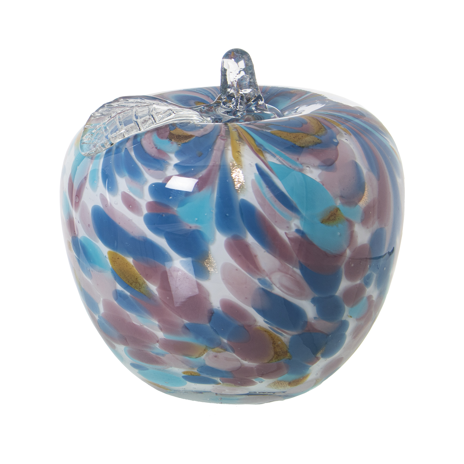 FIGURA MANZANA CRISTAL BLANCO/