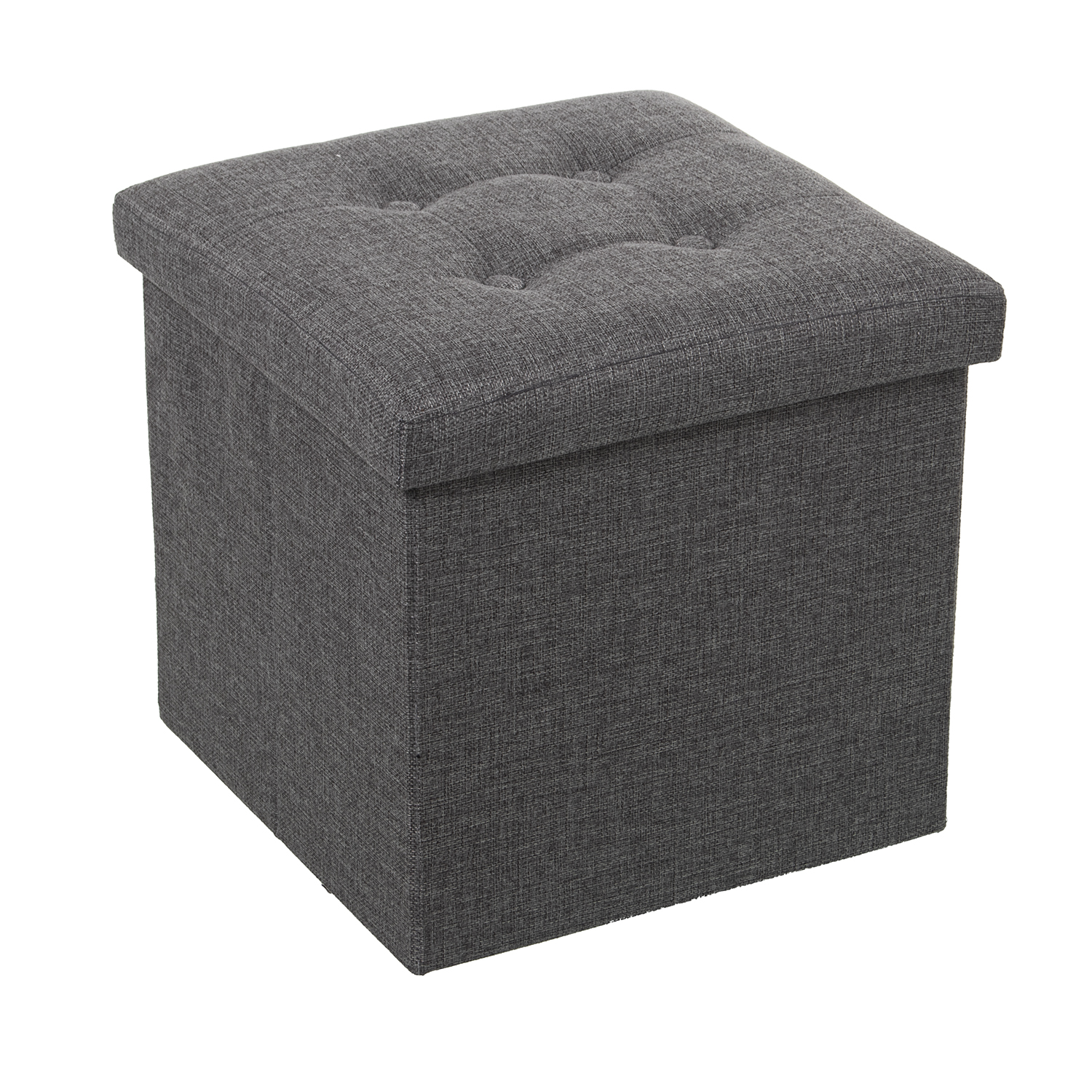 PUF PLEGABLE POLIESTER GRIS OSLMACENAJE