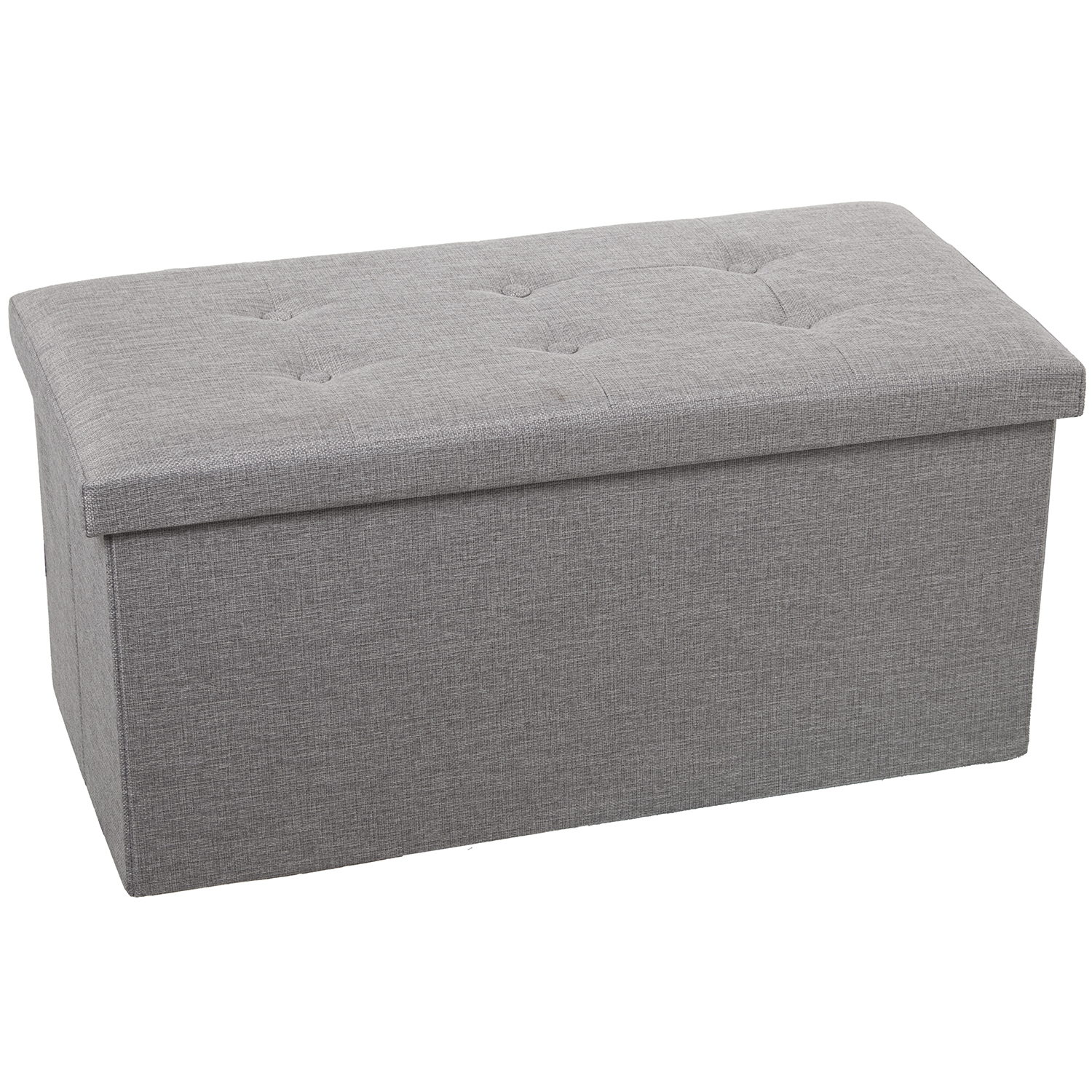 PUF PLEGABLE POLIESTER GRIS AL ALMACENAJE