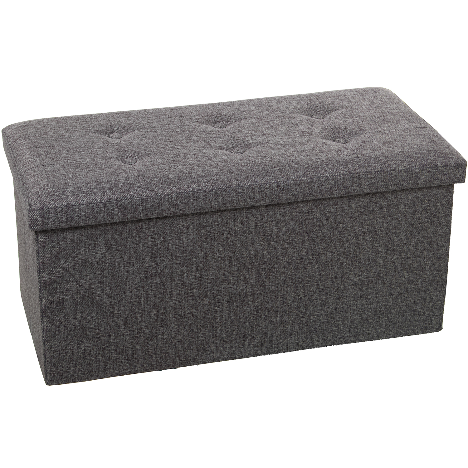 PUF PLEGABLE POLIESTER GRIS OSLMACENAJE