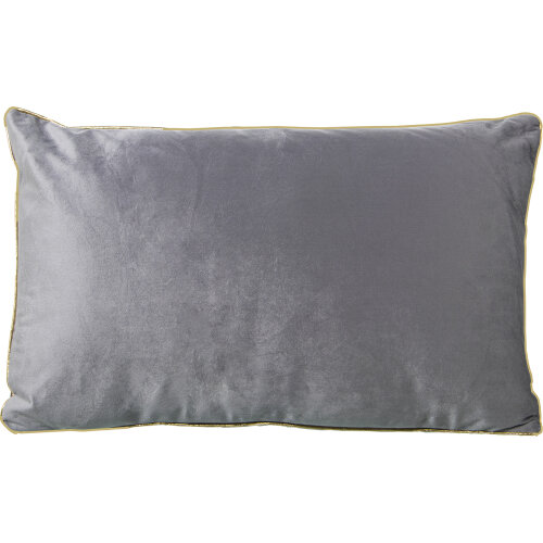 COJÍN TERCIOPELO GRIS 30X50CMC/CREMALLERA