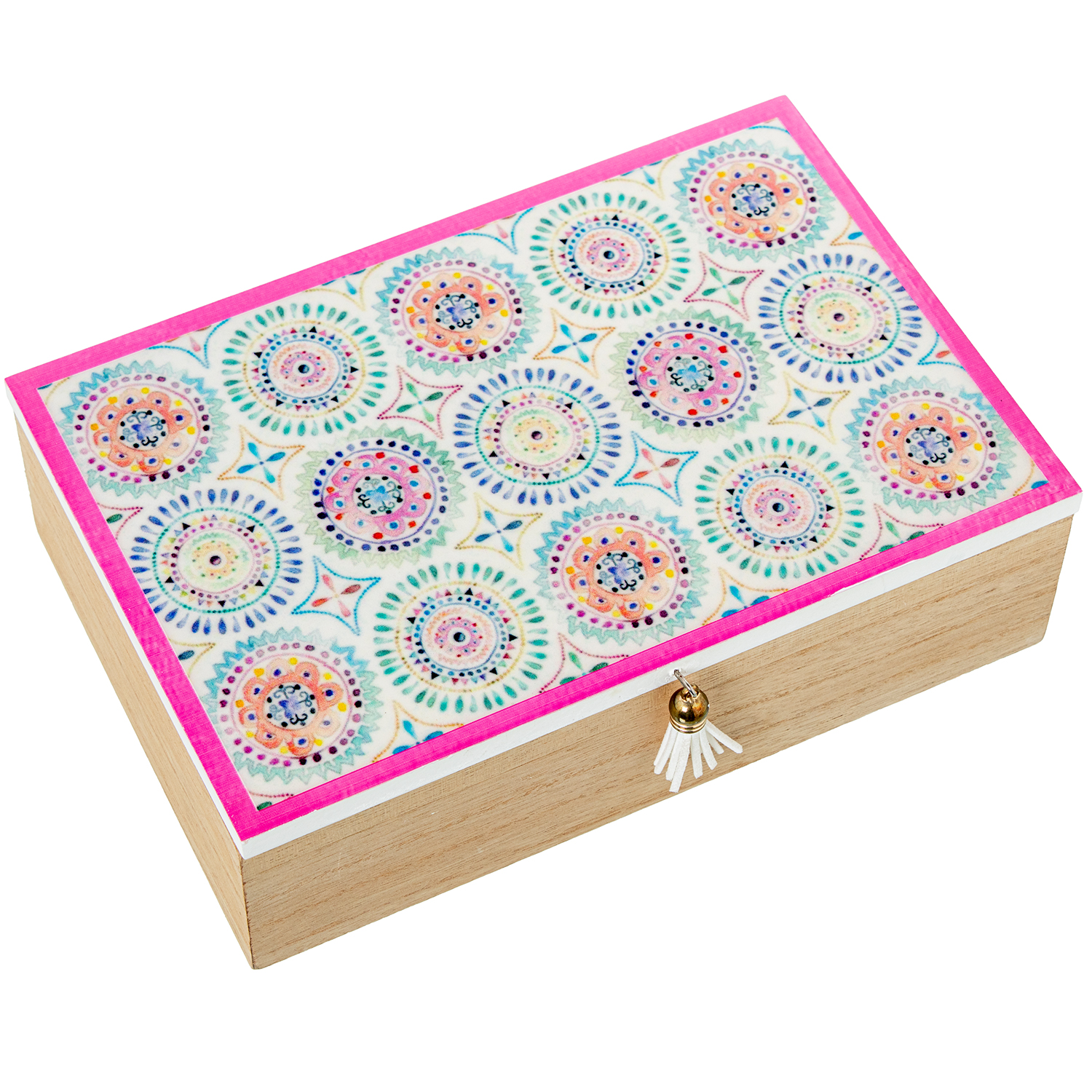 CAJA MADERA DECORADARADA