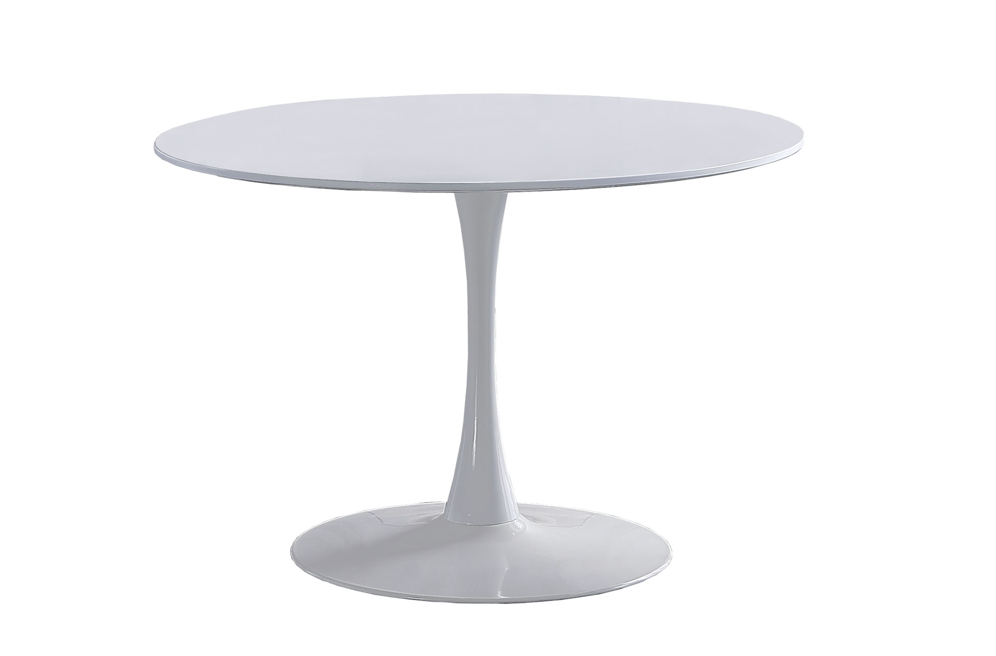 MESA FIJA COMEDOR REDONDA GINA 110 CM BLANCO - Imagen 2
