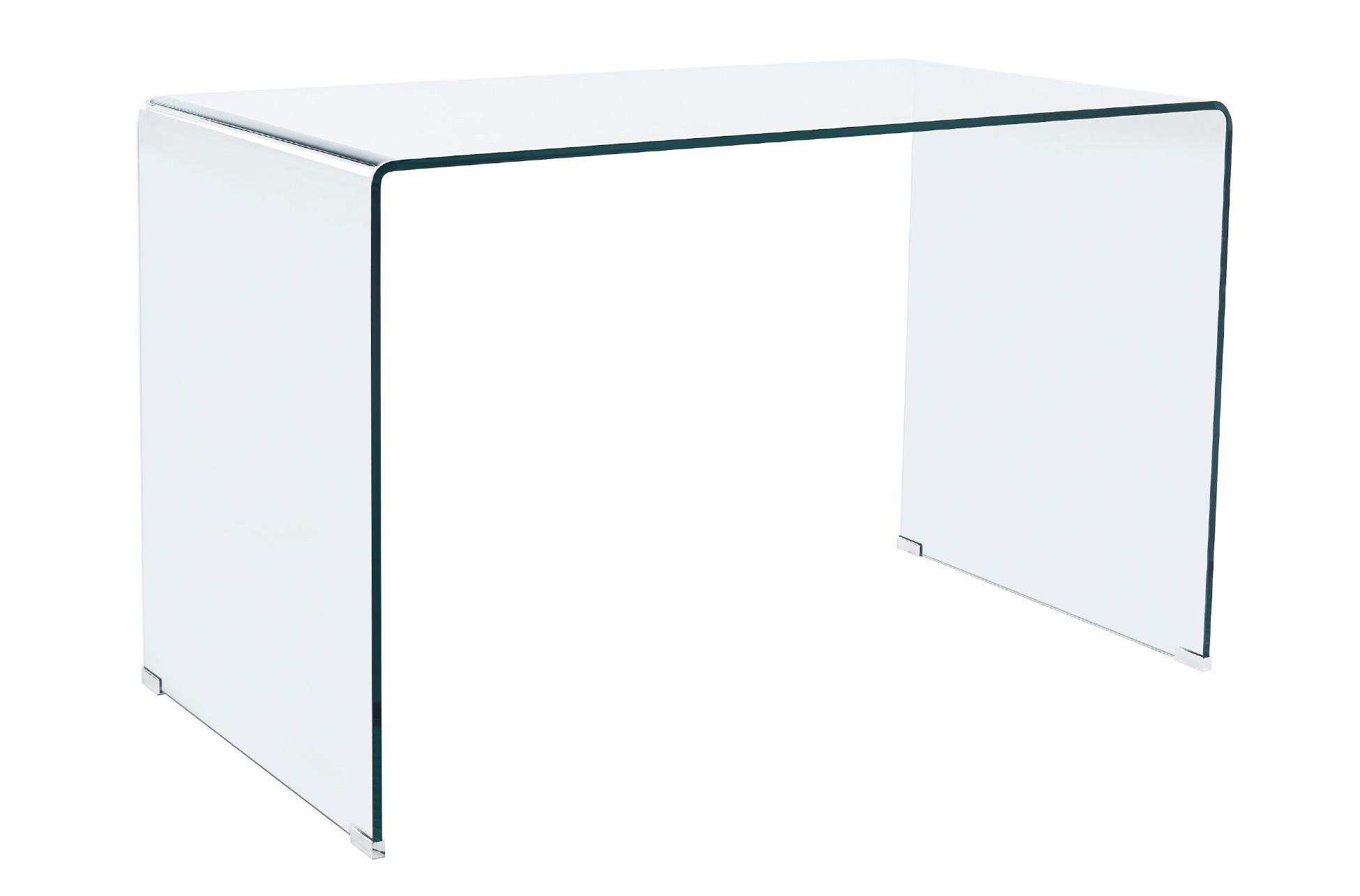 MESA DE ESTUDIO NOTE 120 X 70 CM CRISTAL TRANSPARENTE. - Imagen 2