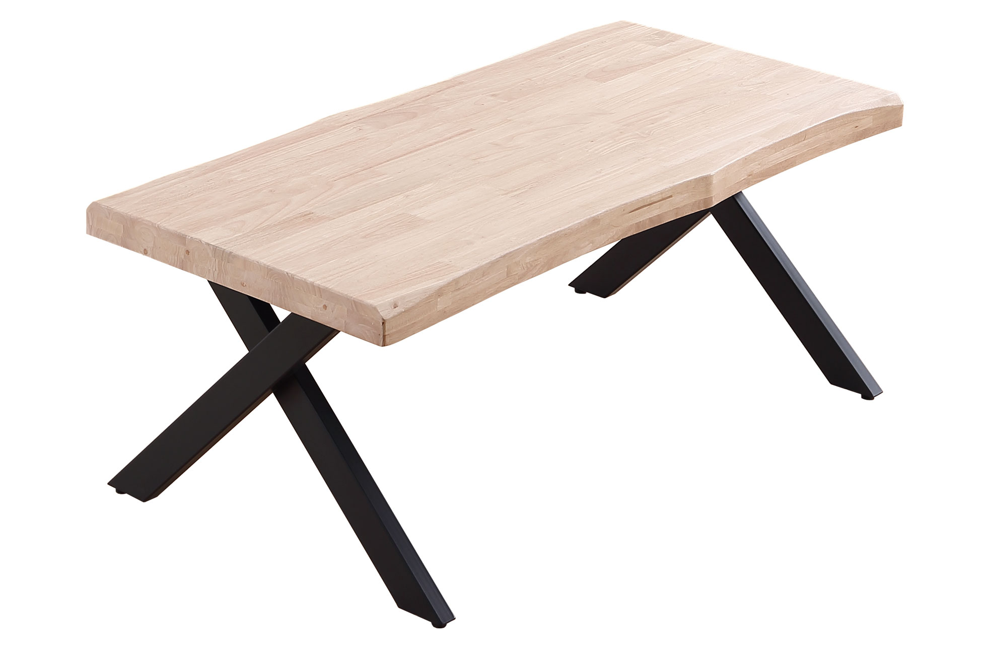 MESA CENTRO ELEVABLE XENA 120 X 66 CM TAPA CON FORMA ROBLE NORDISH / NEGRO. - Imagen 3