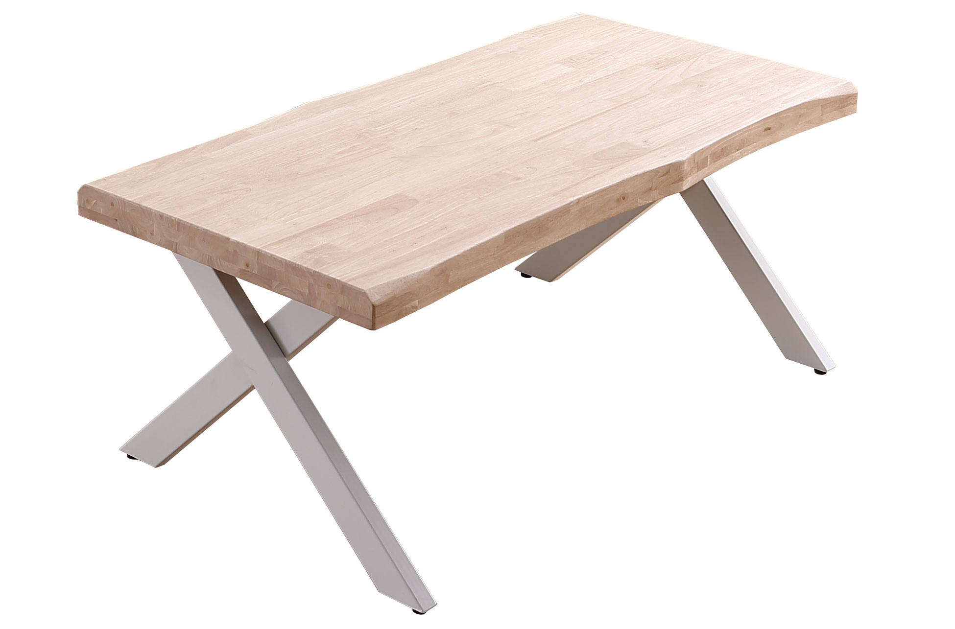 MESA CENTRO ELEVABLE XENA 120 X 66 CM TAPA CON FORMA ROBLE NORDISH / BLANCO. - Imagen 2