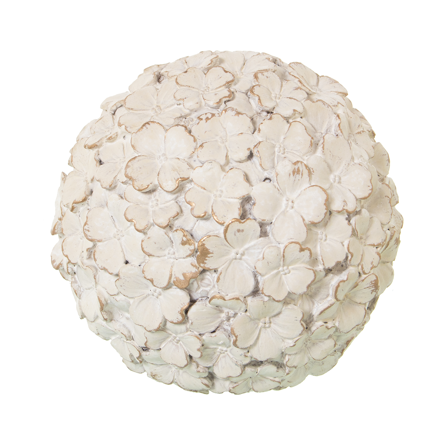 BOLA RESINA BLANCO ENVEJECIDO