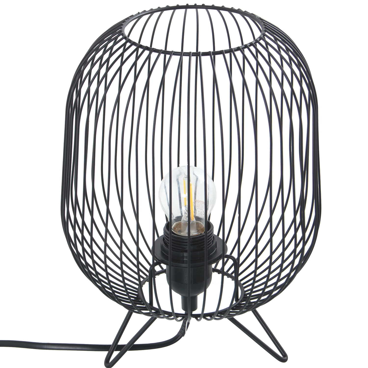 LÁMPARA SOBREMESA METAL NEGRO97, 1XE27 MAX40W NO INCLUIDA