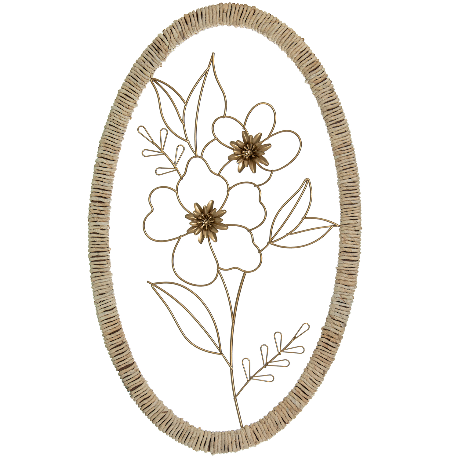 ADORNO PARED METAL FLORES