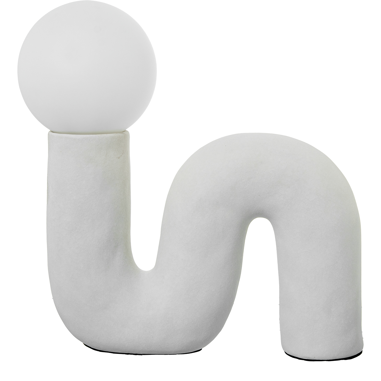 LAMPARA SOBREMESA CERAMICA BLANCA 1XG9 NO INCLUIDA