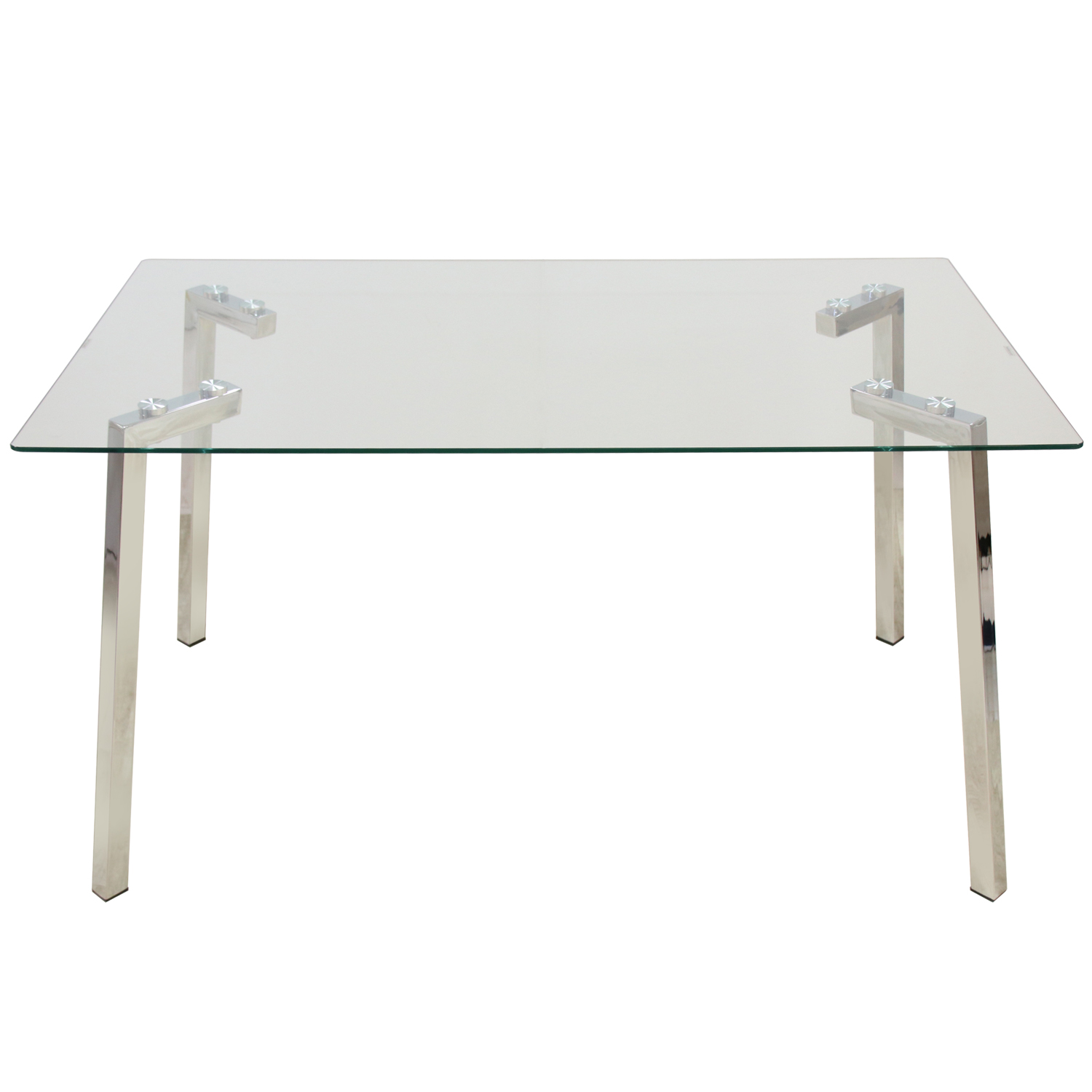 MESA COMEDOR METAL/CRISTAL+909975+90976 (PATAS:DM+PAPEL)