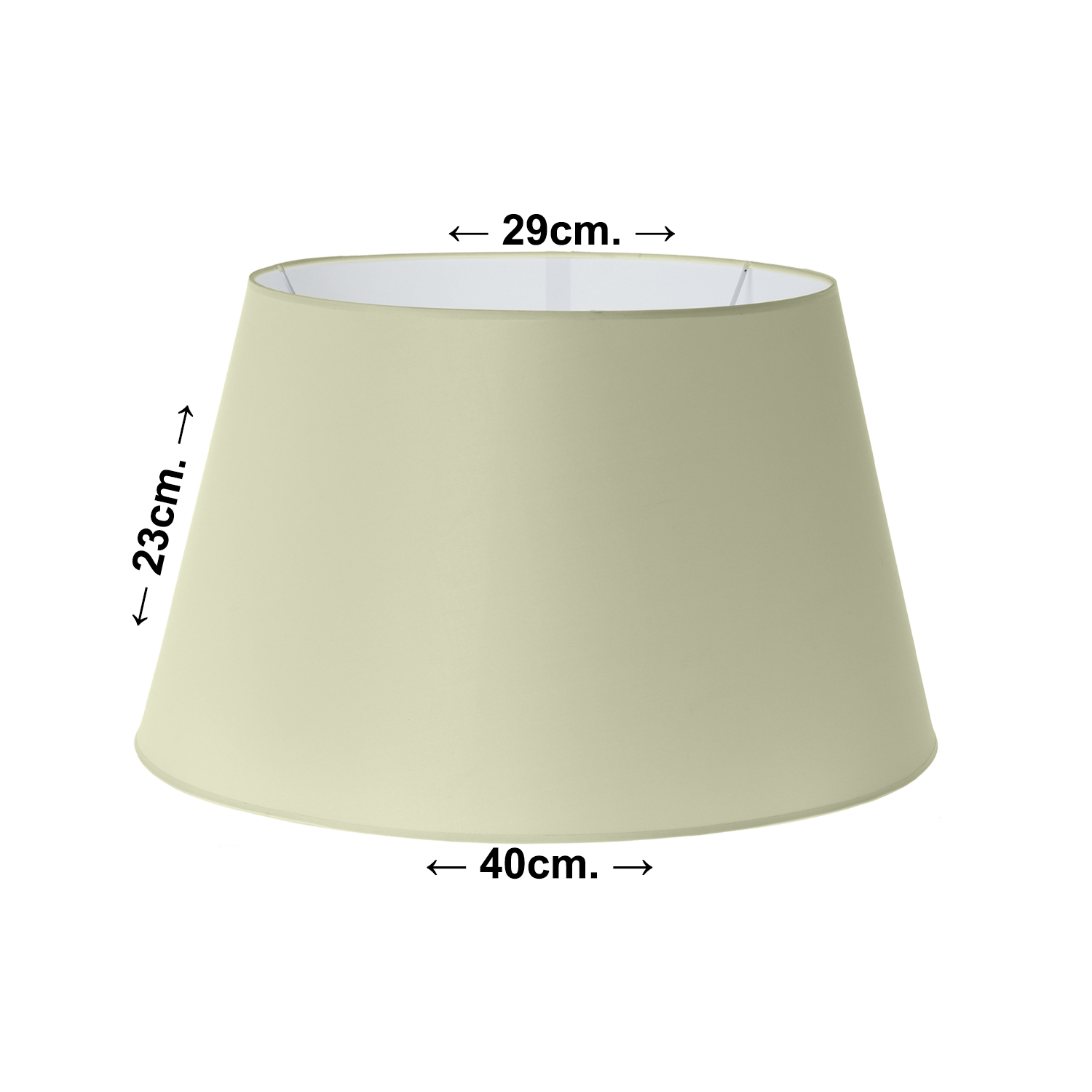 PANTALLA REDONDA 40X29X23 CM(PERCAL)