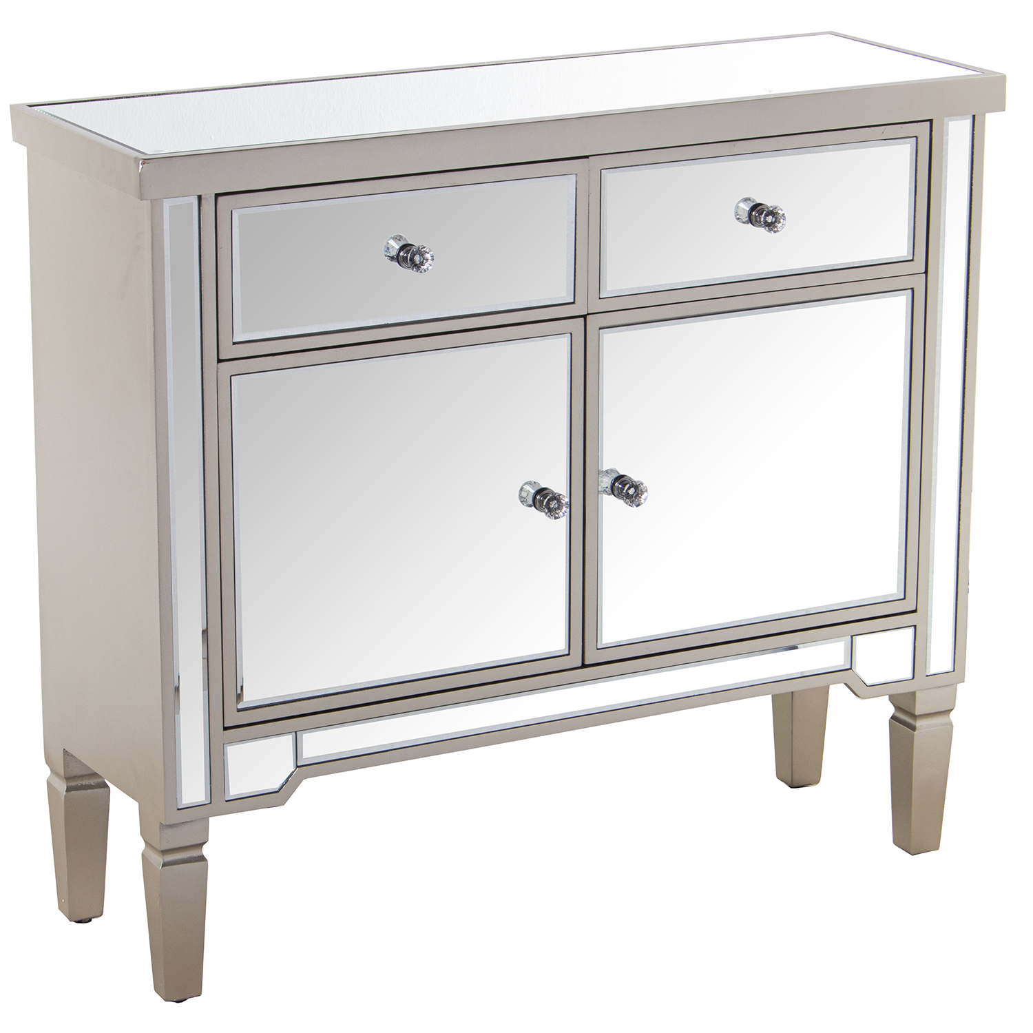 MUEBLE ENTRADA MADERA/ESPEJO CES CHAMPAGNE