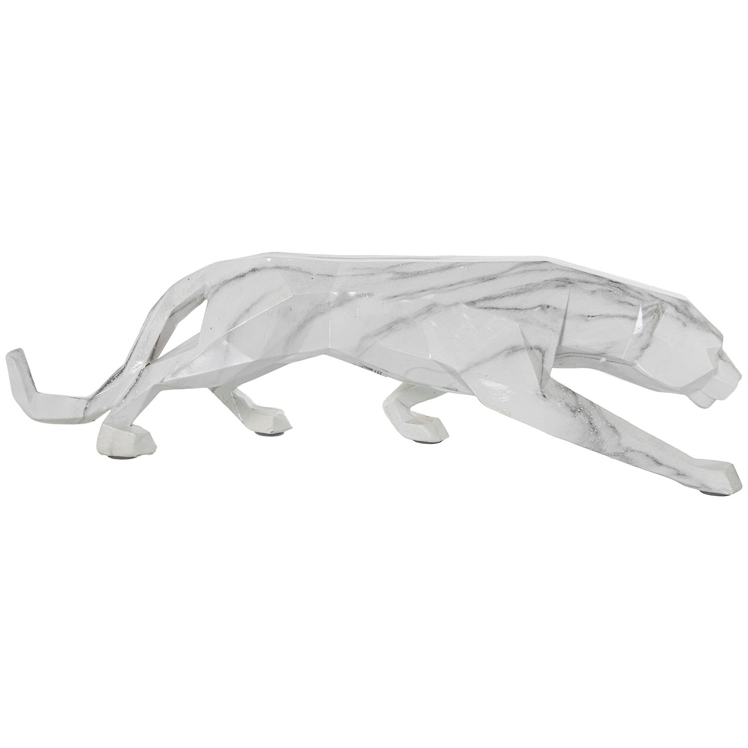 FIGURA RESINA PANTERA ORIGAMIRRÓN CLARO