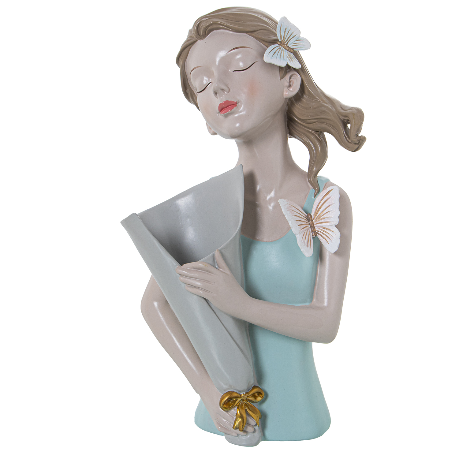 FIGURA RESINA TORSO CHICA C/JAESTIDO ROSA