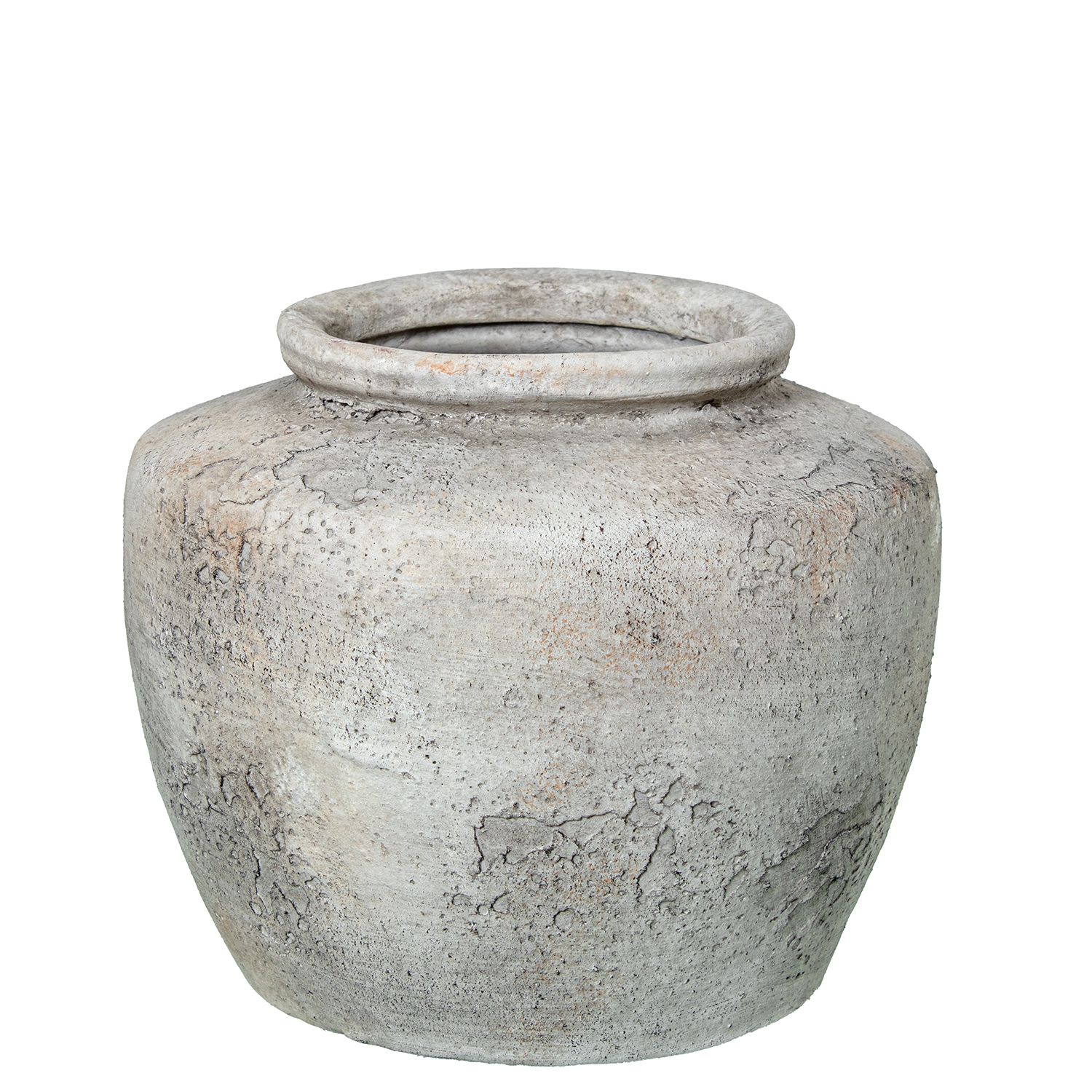 JARRÓN CERAMICA GRIS RÚSTICOSTICO