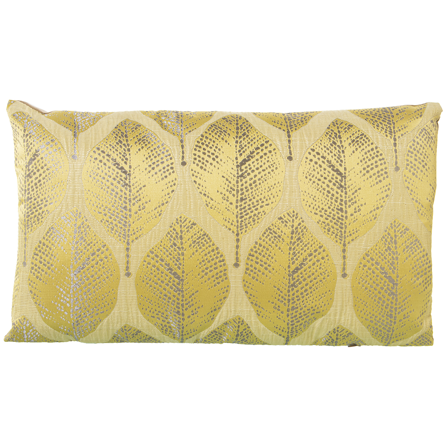 COJÍN 30X50CM POLIÉSTER AMARILLO C/CREMALLERA