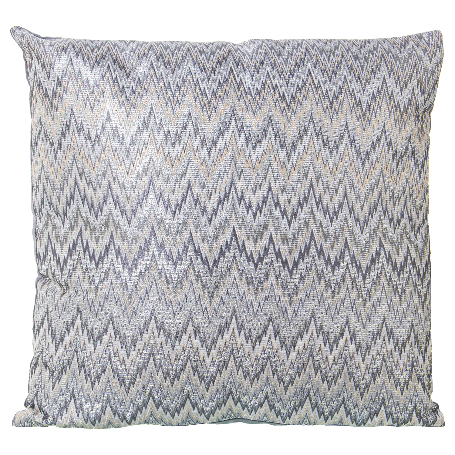 COJÍN 43X43CM POLIÉSTER GRIS CTER MARRÓN