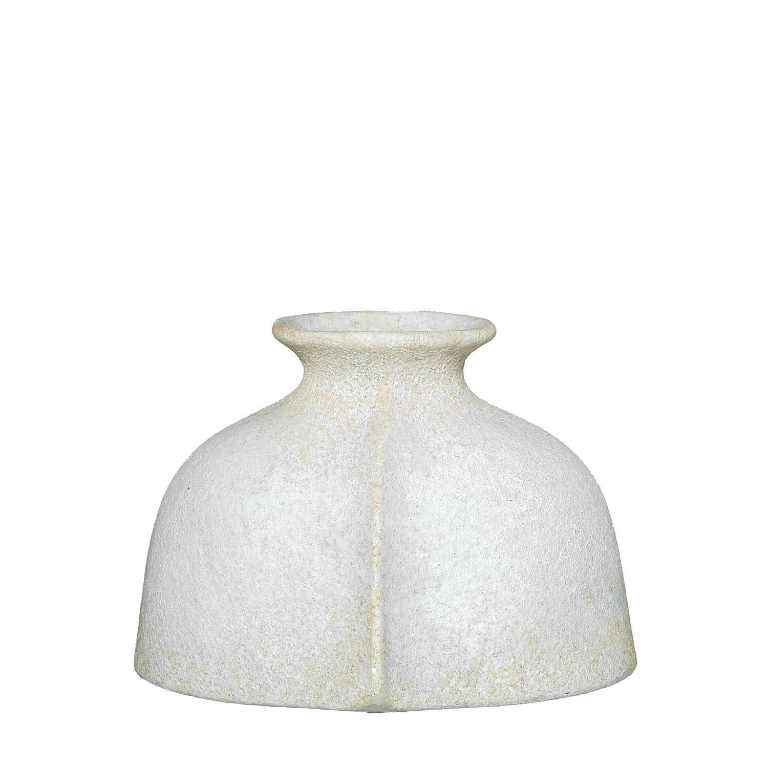 JARRÓN CERAMICA 20CM BLANCO RÚINDRO CRISTAL