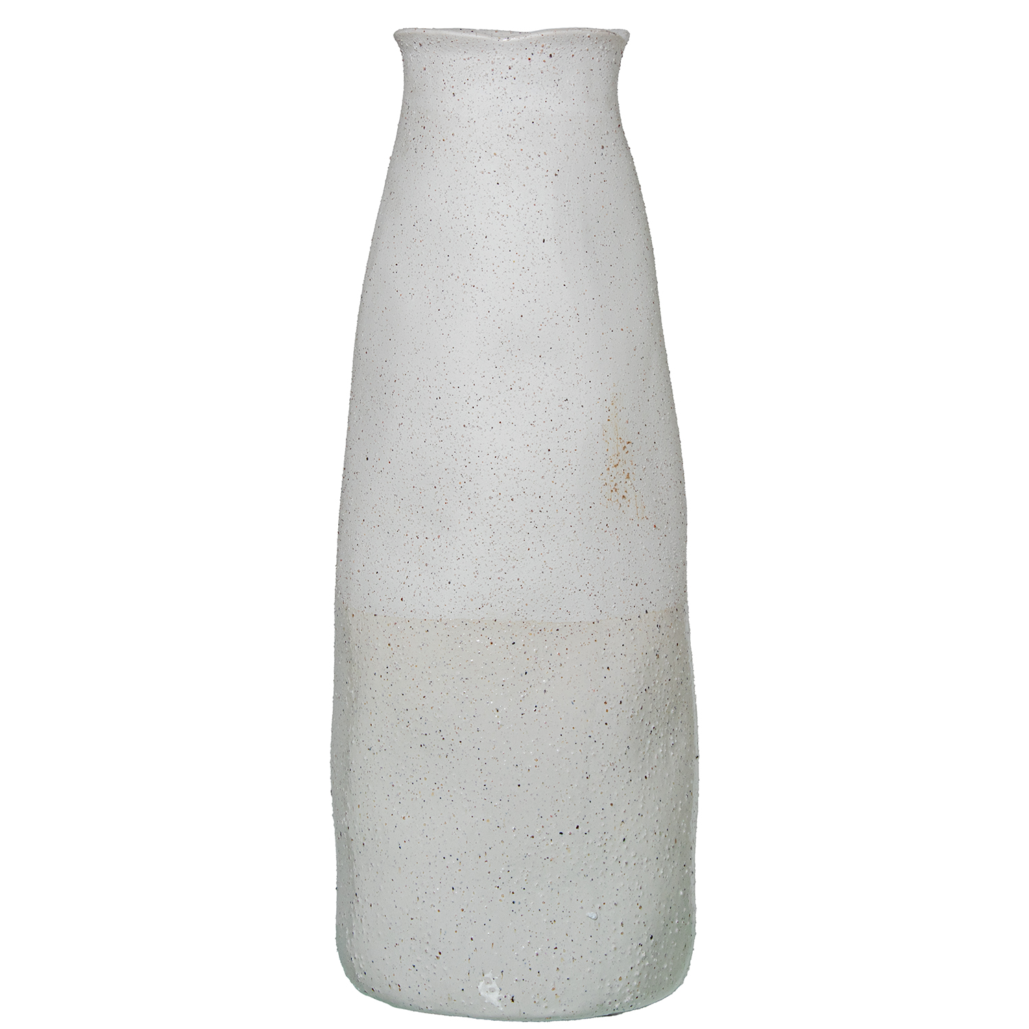 JARRÓN CERÁMICA 50CM BLANCO/CRO ROSTRO BUDA