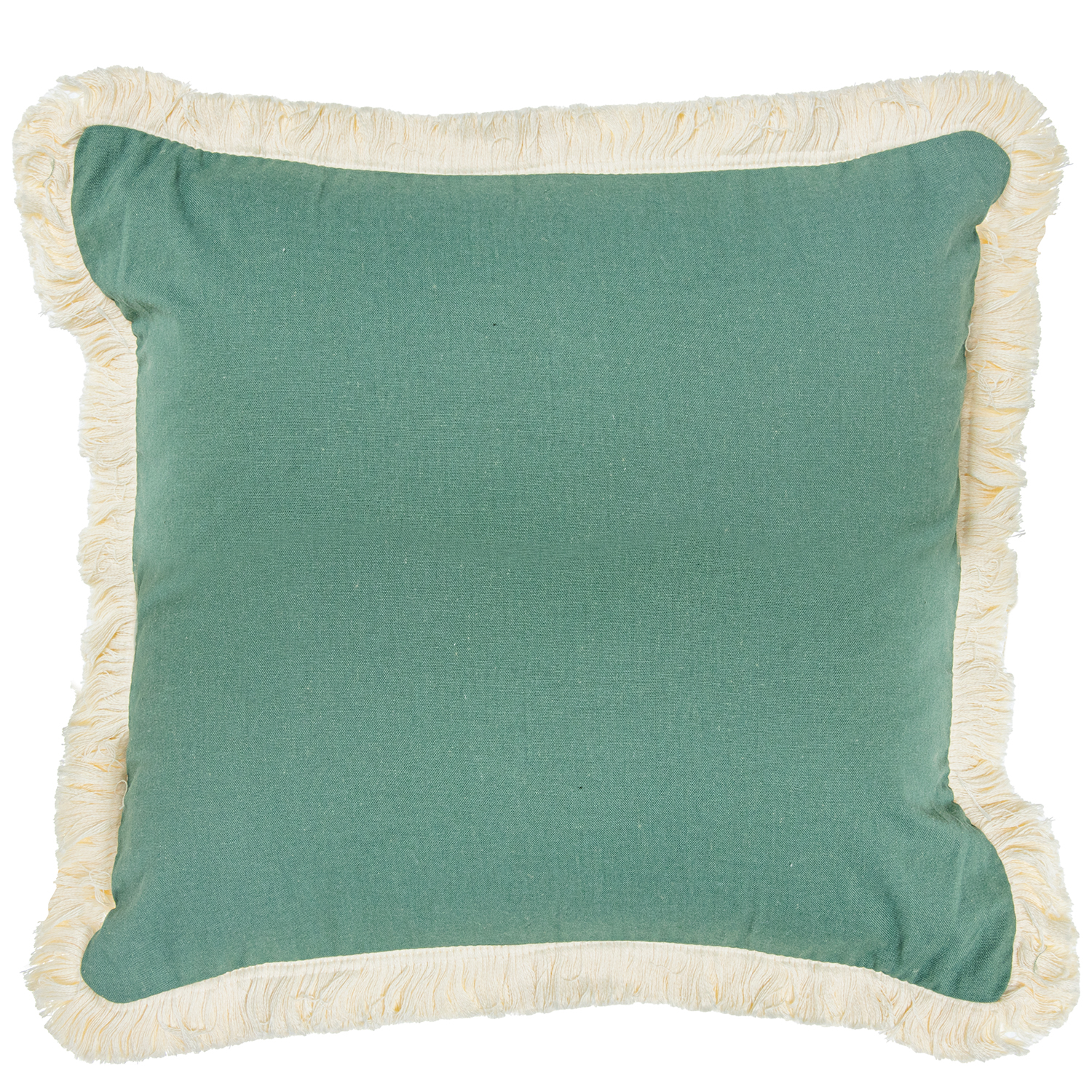 COJÍN 45X45CM VERDE 35% POLIÉS 100% POLIÉSTER