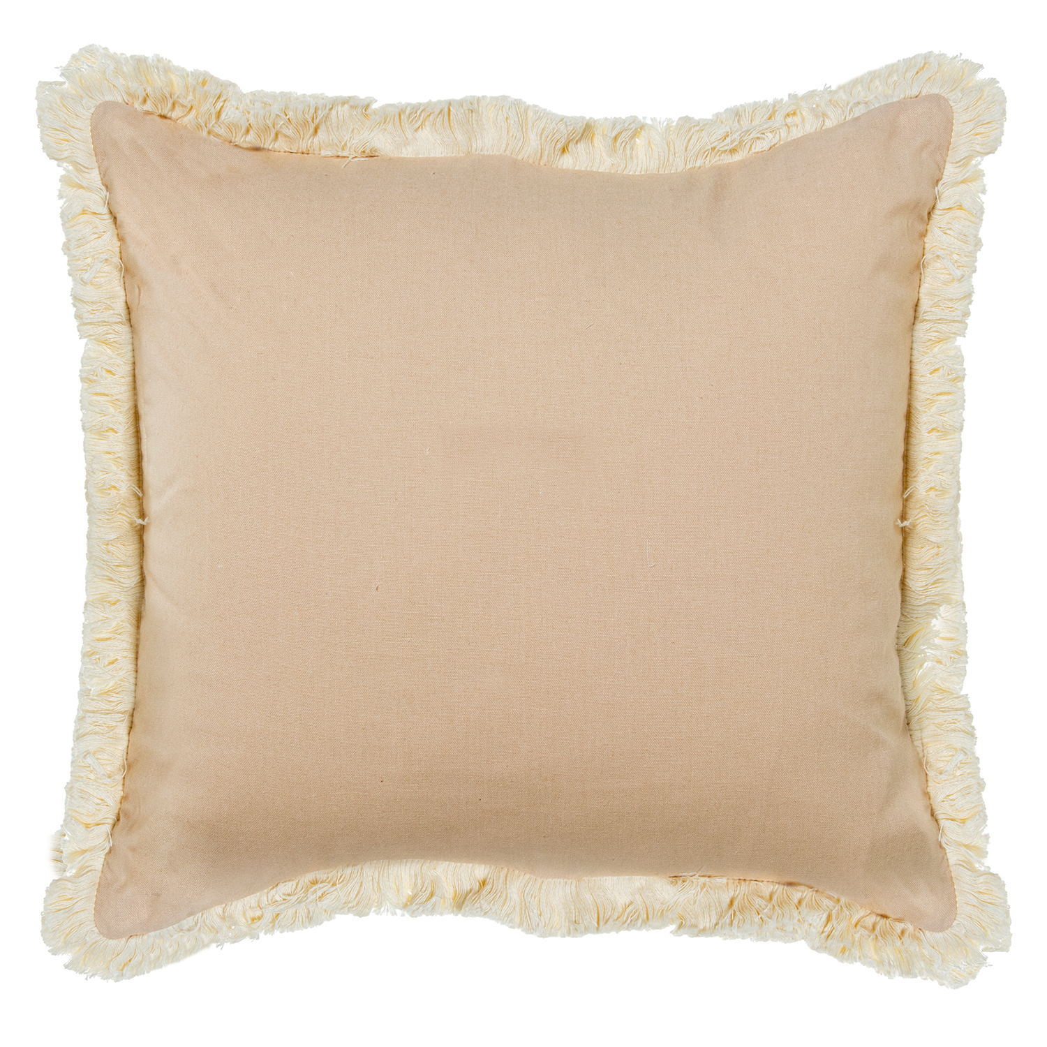 COJÍN 45X45CM CREMA 35% POLIÉSTER 35% ALGODÓN 30% LINO