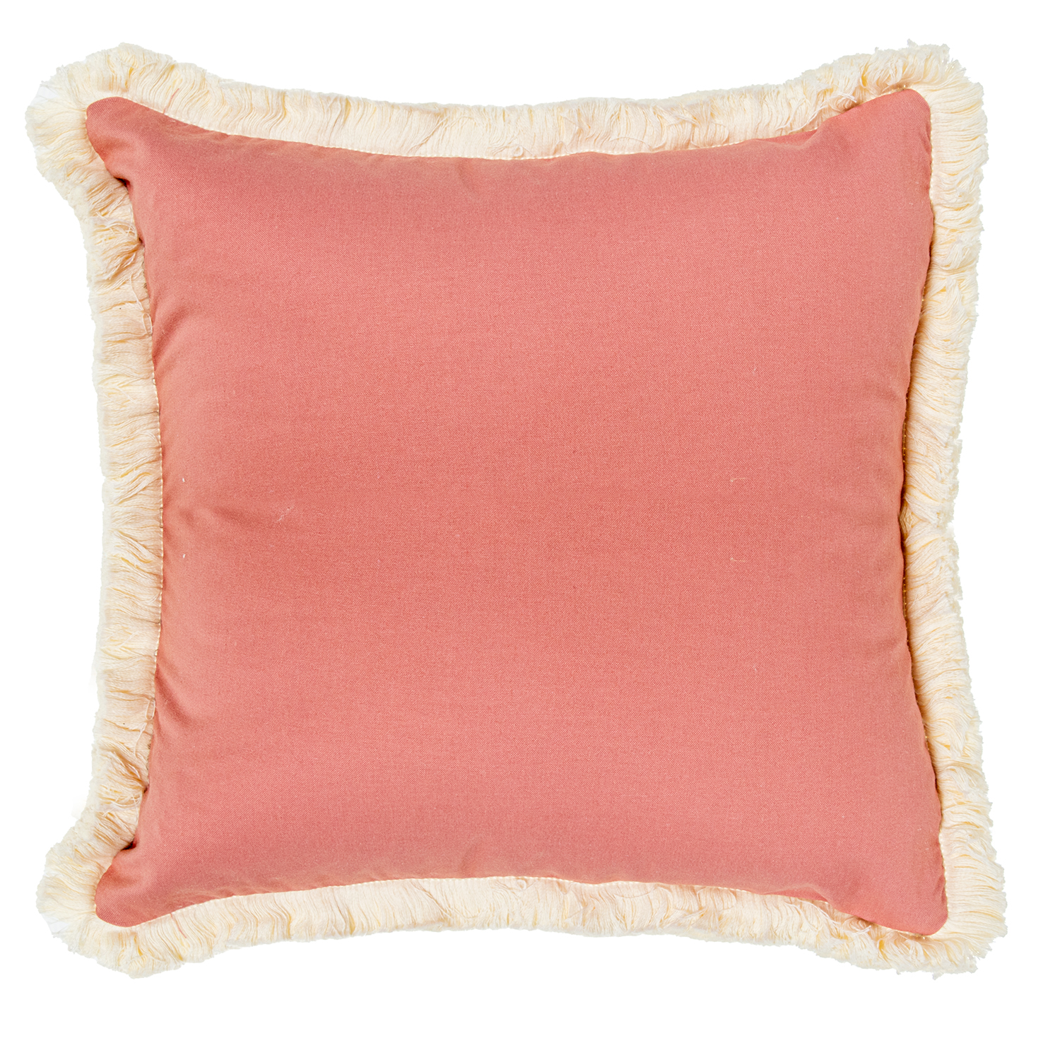 COJÍN 45X45CM ROSA 35% POLIÉSTTER 35% ALGODÓN 30% LINO