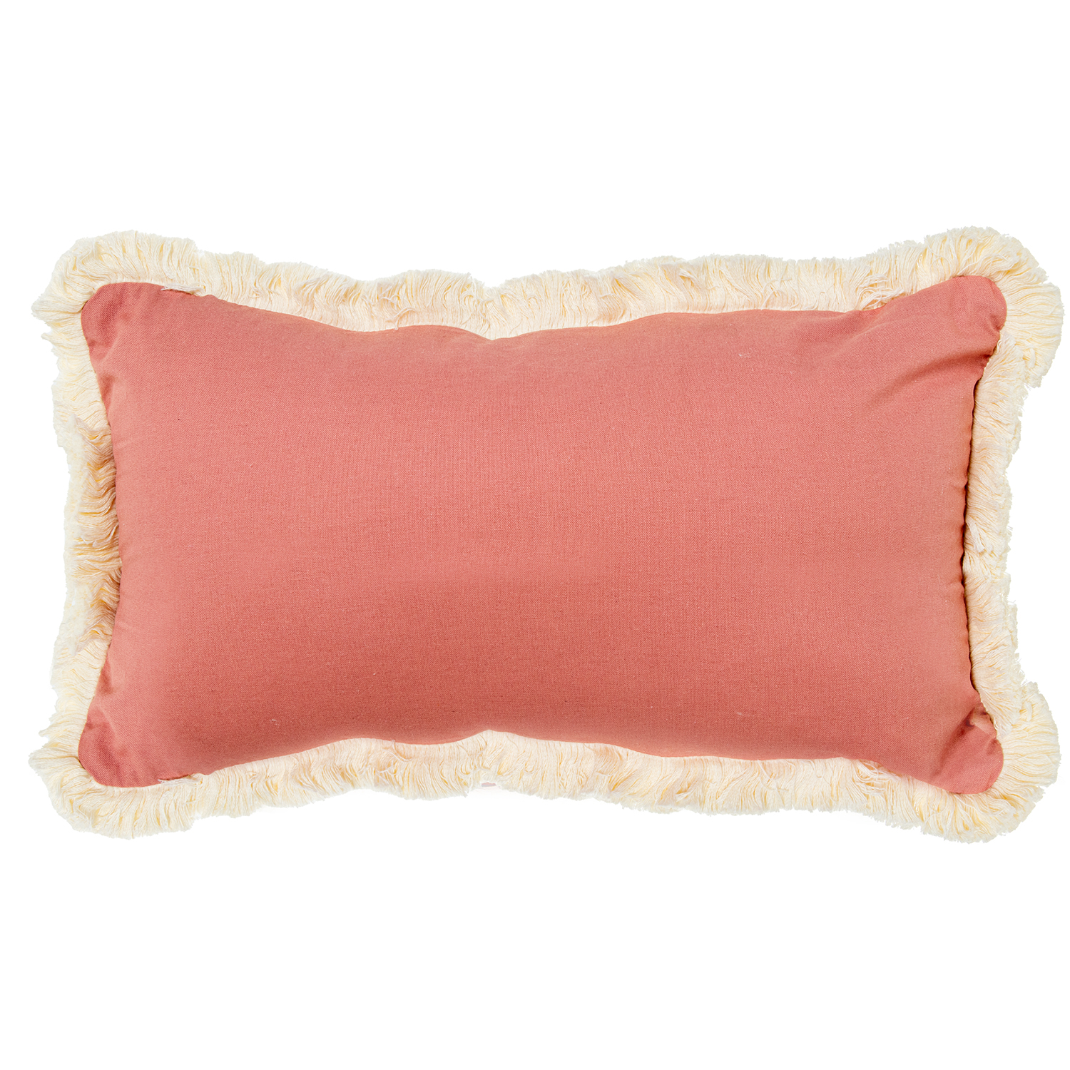 COJÍN 50X30CM ROSA 35% POLIÉSTER 35% ALGODÓN 30% LINO