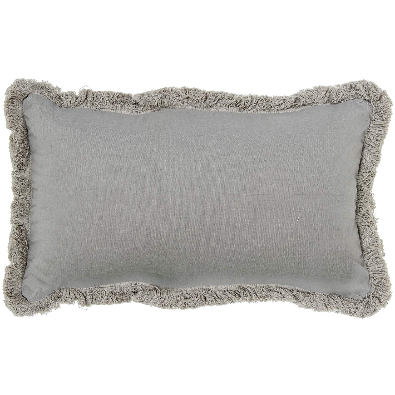 COJÍN 50X30CM GRIS 35% POLIÉSTER 35% ALGODÓN 30% LINO