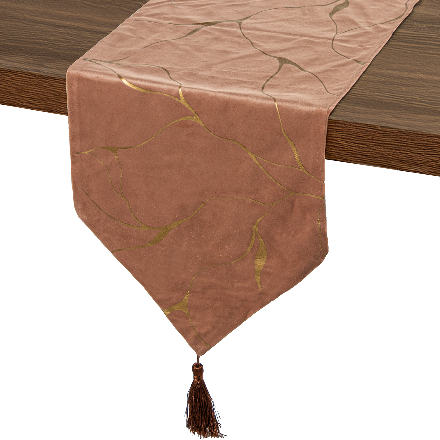 CAMINO DE MESA 30X180CM 100% PN/ORO 100% POLIÉSTER