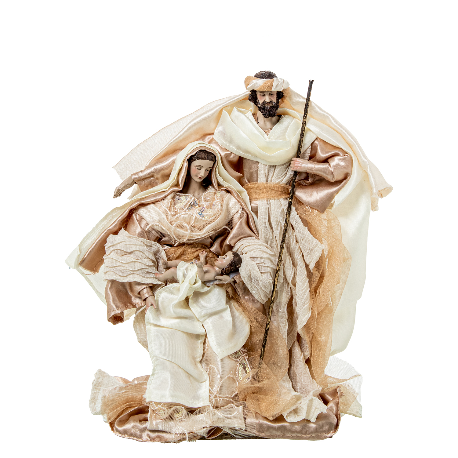 FIGURA RESINA/TELA SAGRADA FAM