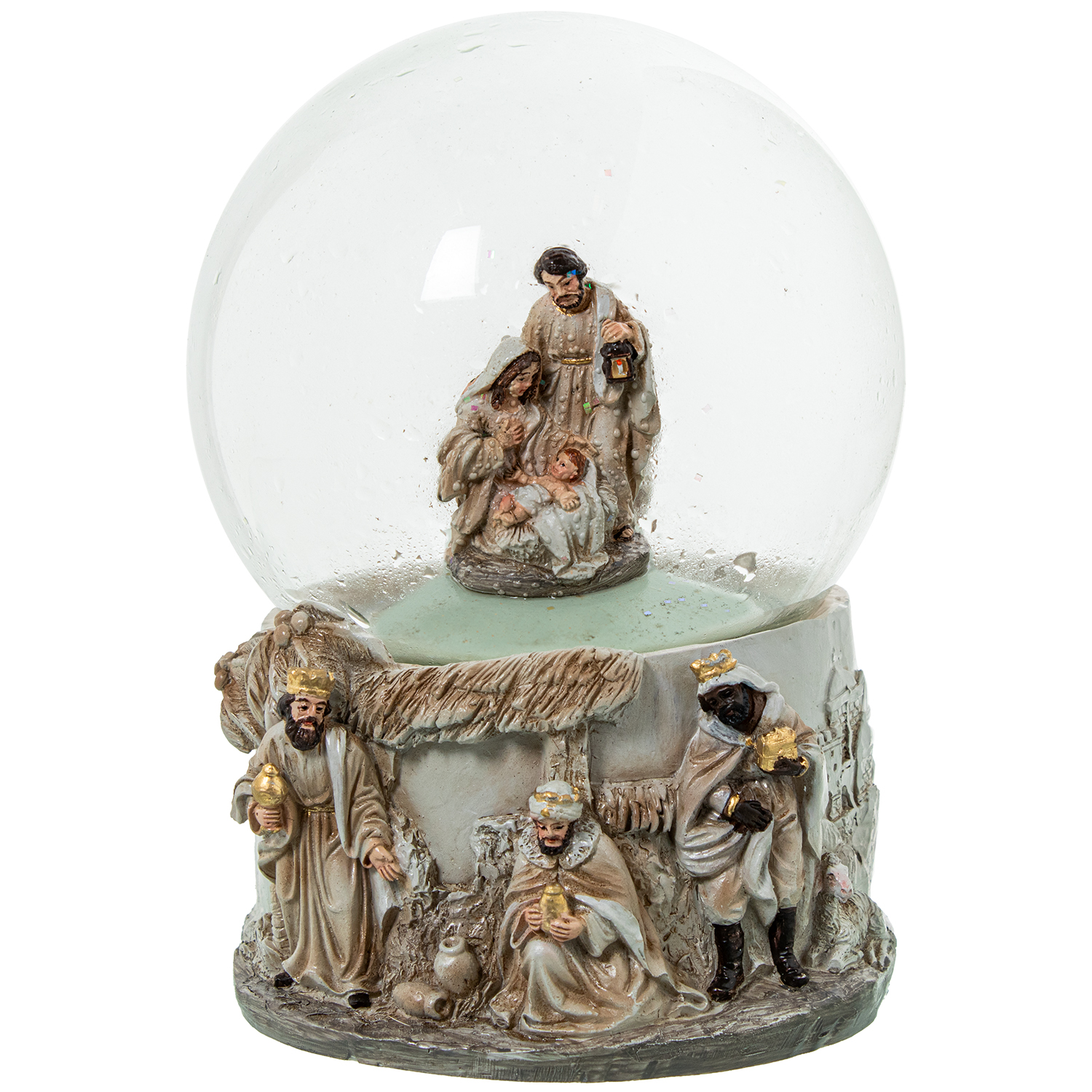FIGURA BOLA DE NIEVE SAGRADA F13CM