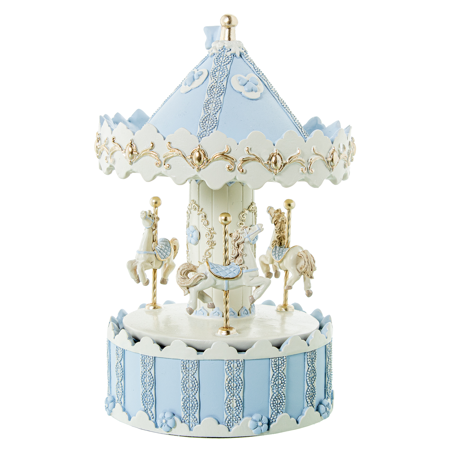 FIGURA RESINA TIOVIVO AZUL MUSICAL