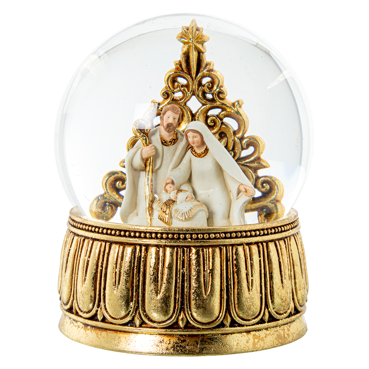 BOLA DE NIEVE C/FIGURA RESINANATIVIDAD MUSICAL