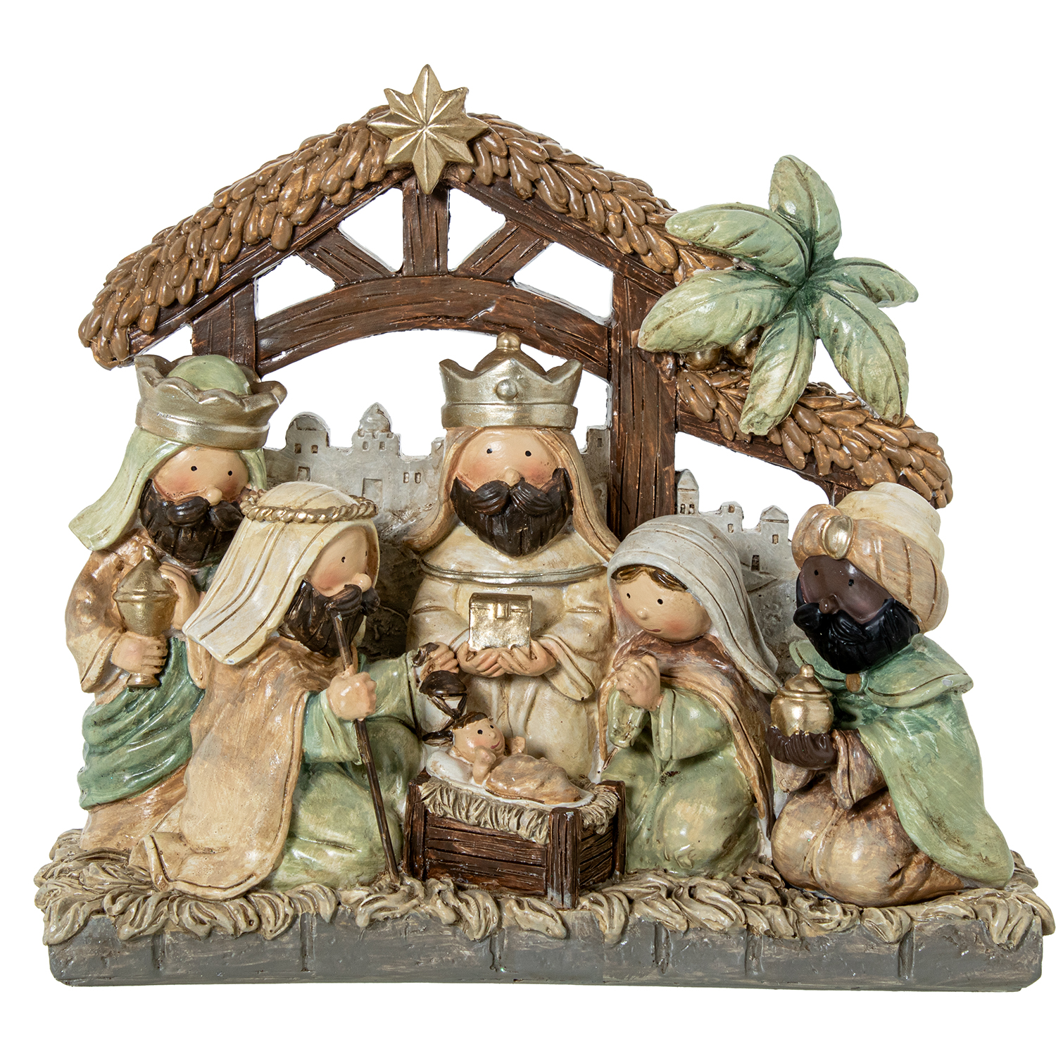 FIGURA RESINA NACIMIENTO C/REY