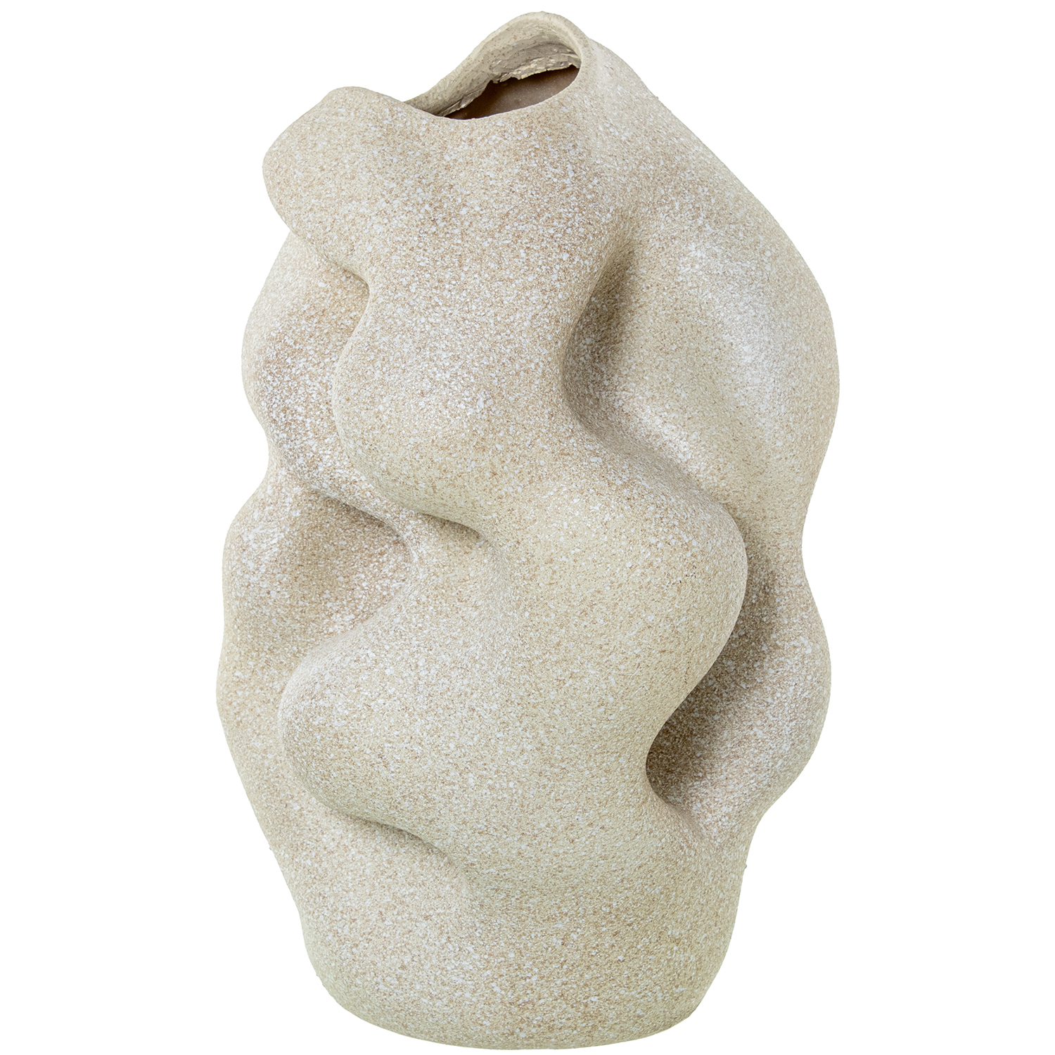 JARRON RESINA 41CM BEIGE ARENA