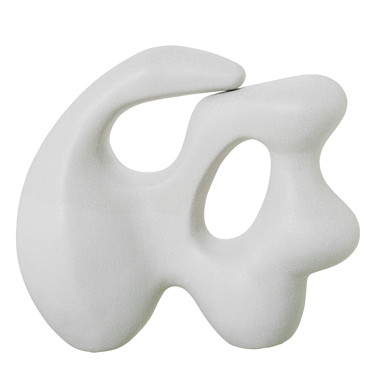FIGURA ABSTRACTA CERAMICA BLAN