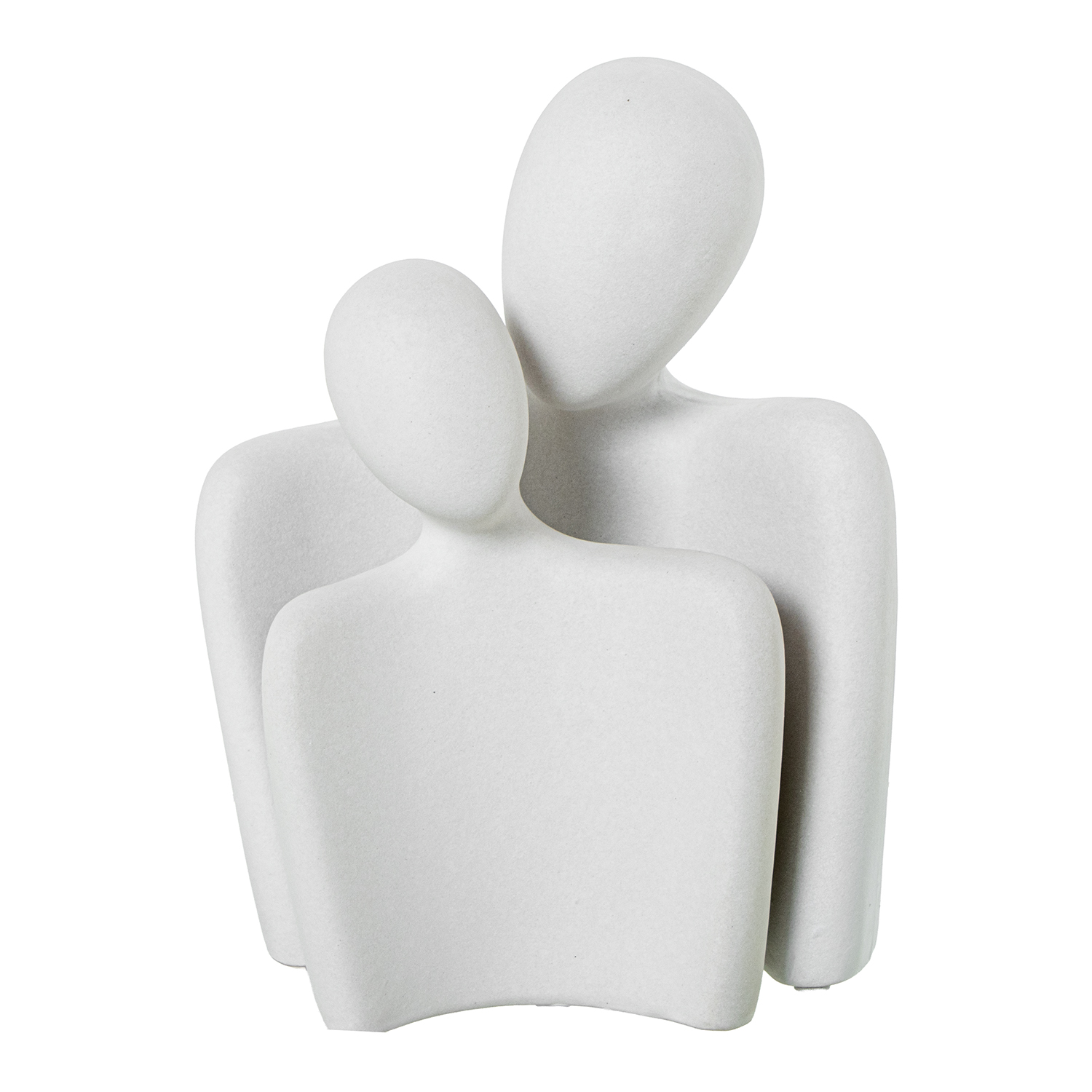 FIGURA PAREJA CERAMICA BLANCA