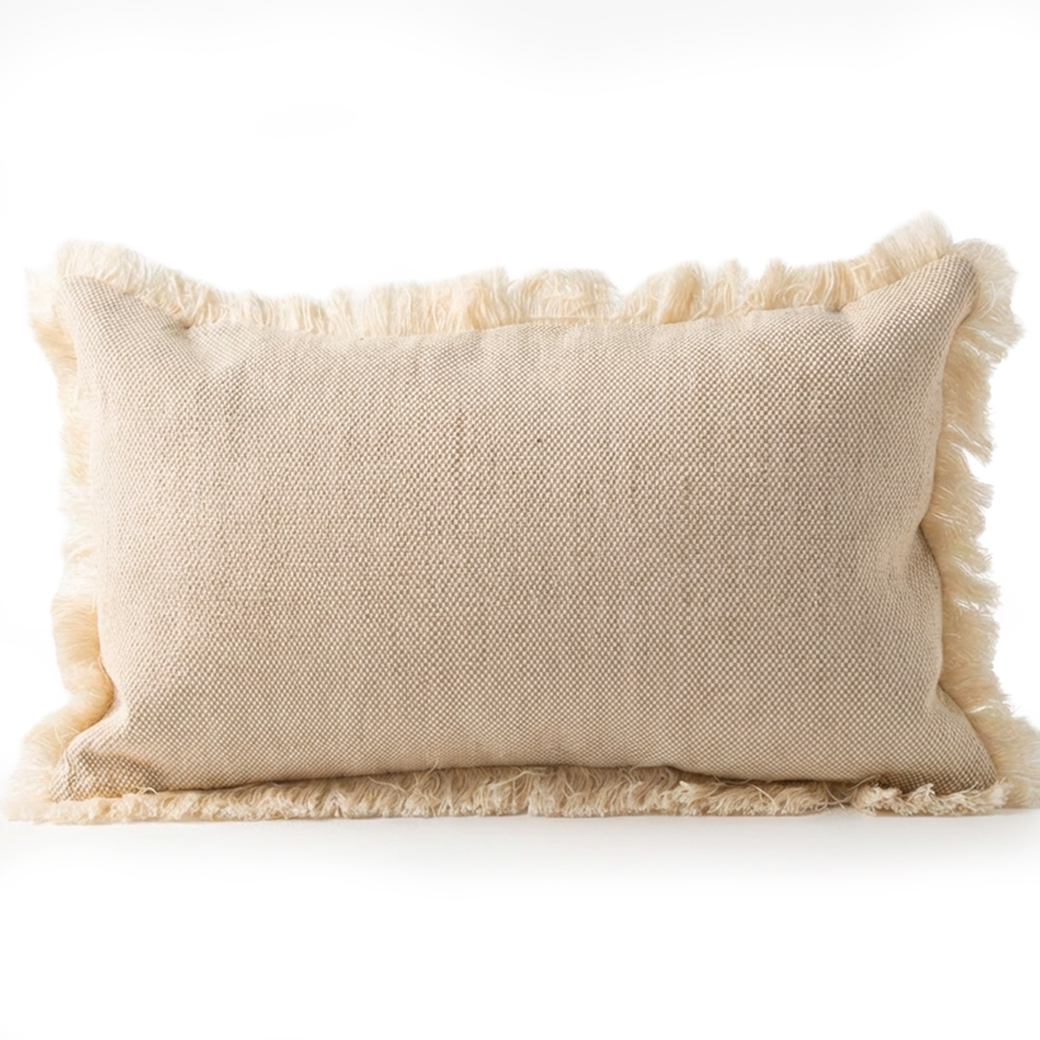 COJÍN 50X30CM 55% POLIÉSTER 45% ALGODÓN CRUDO