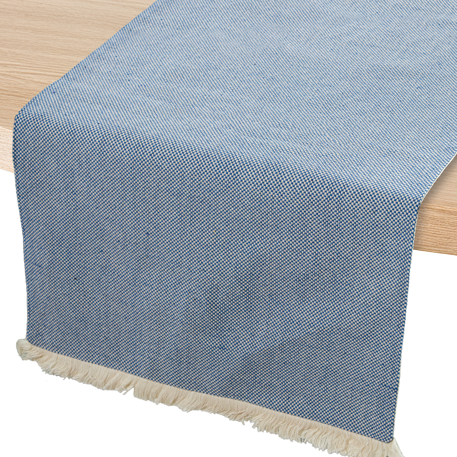 CAMINO DE MESA 45X160CM 55% PO% ALGODÓN CELESTE