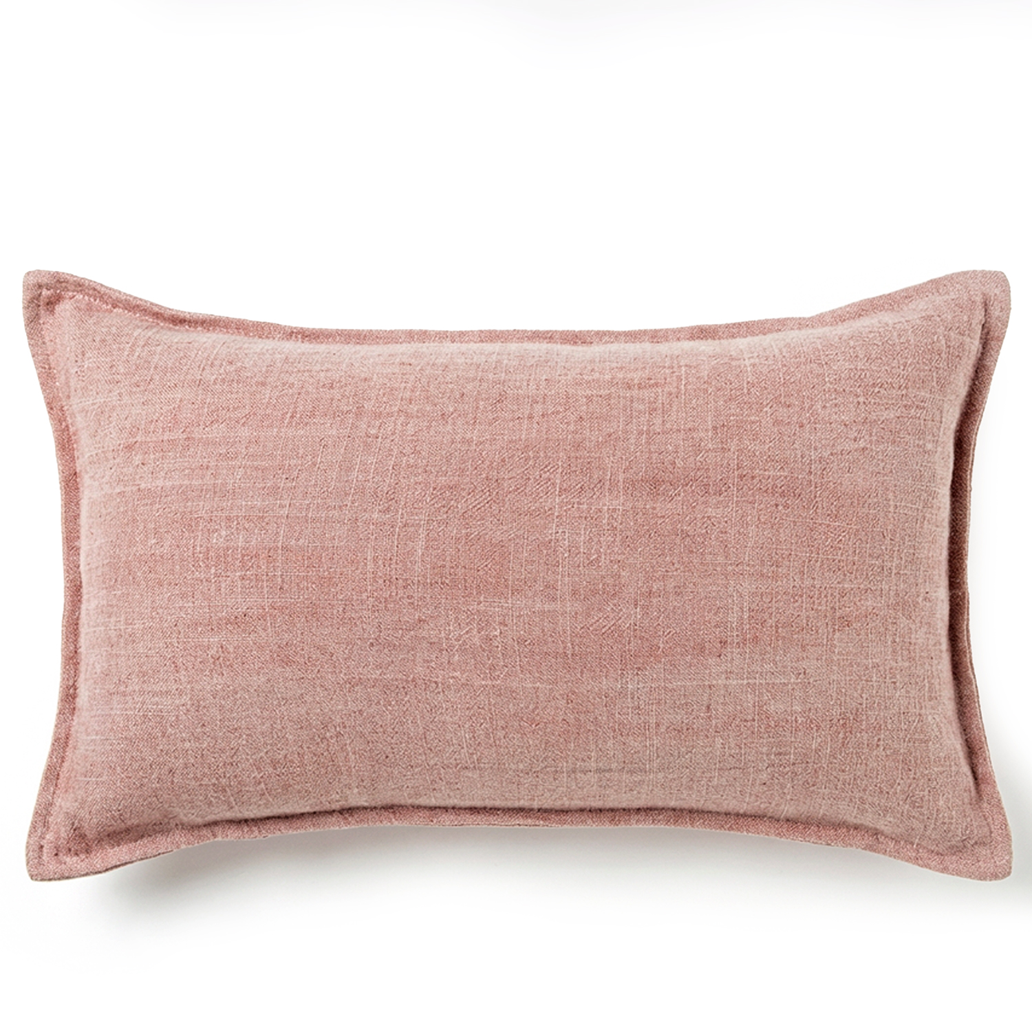 COJÍN 50X30CM 55% TELA 45% ALGGODÓN ROSA