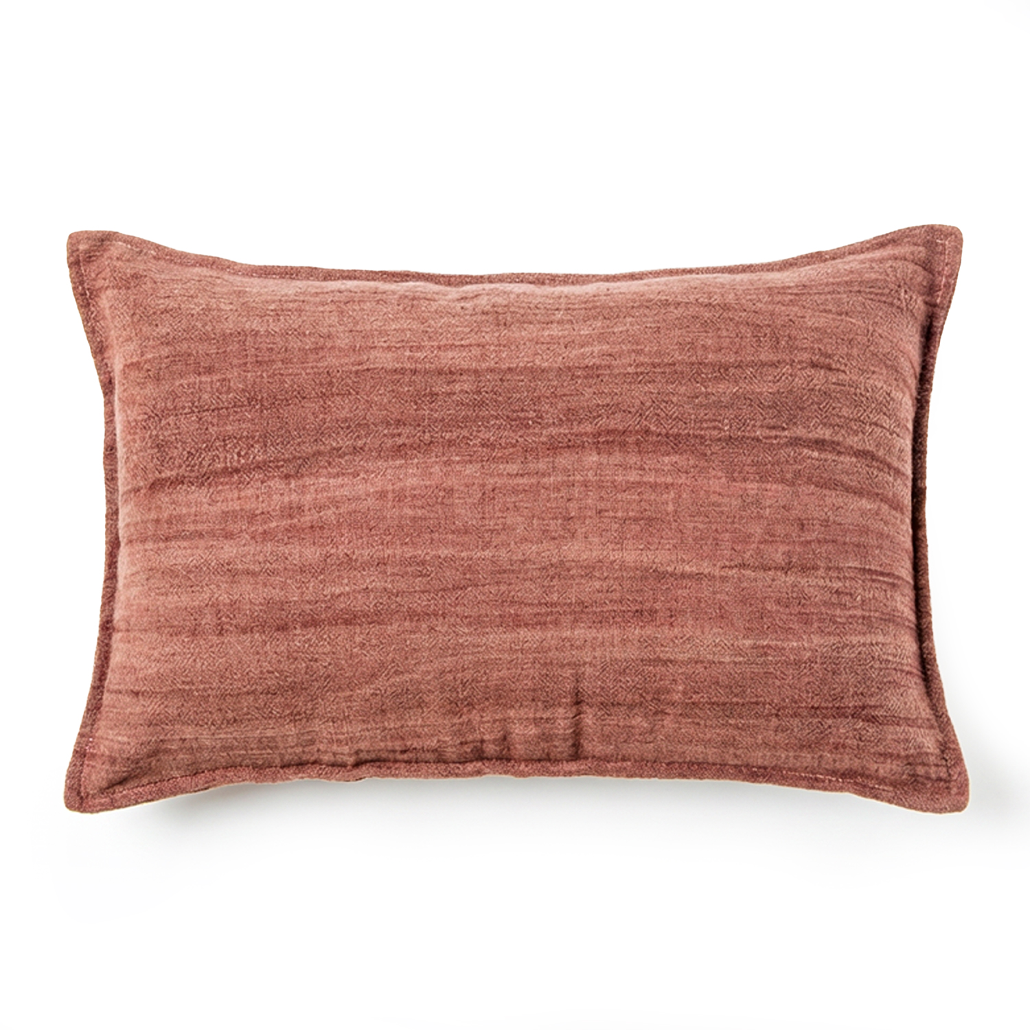 COJIN 50X30CM 55% TELA 45% ALGLGODÓN BURDEOS