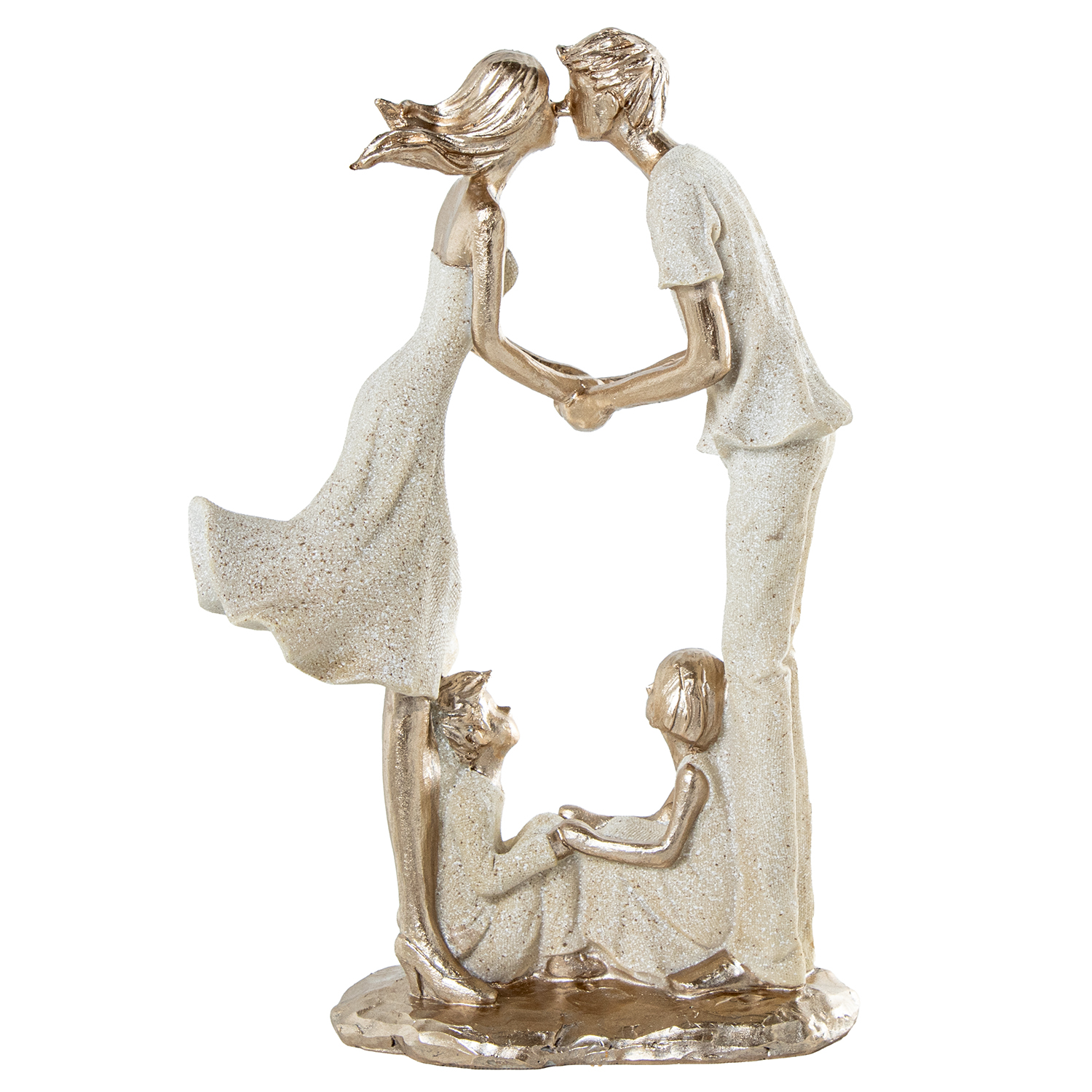 FIGURA RESINA FAMILIA BEIGE AREIGE