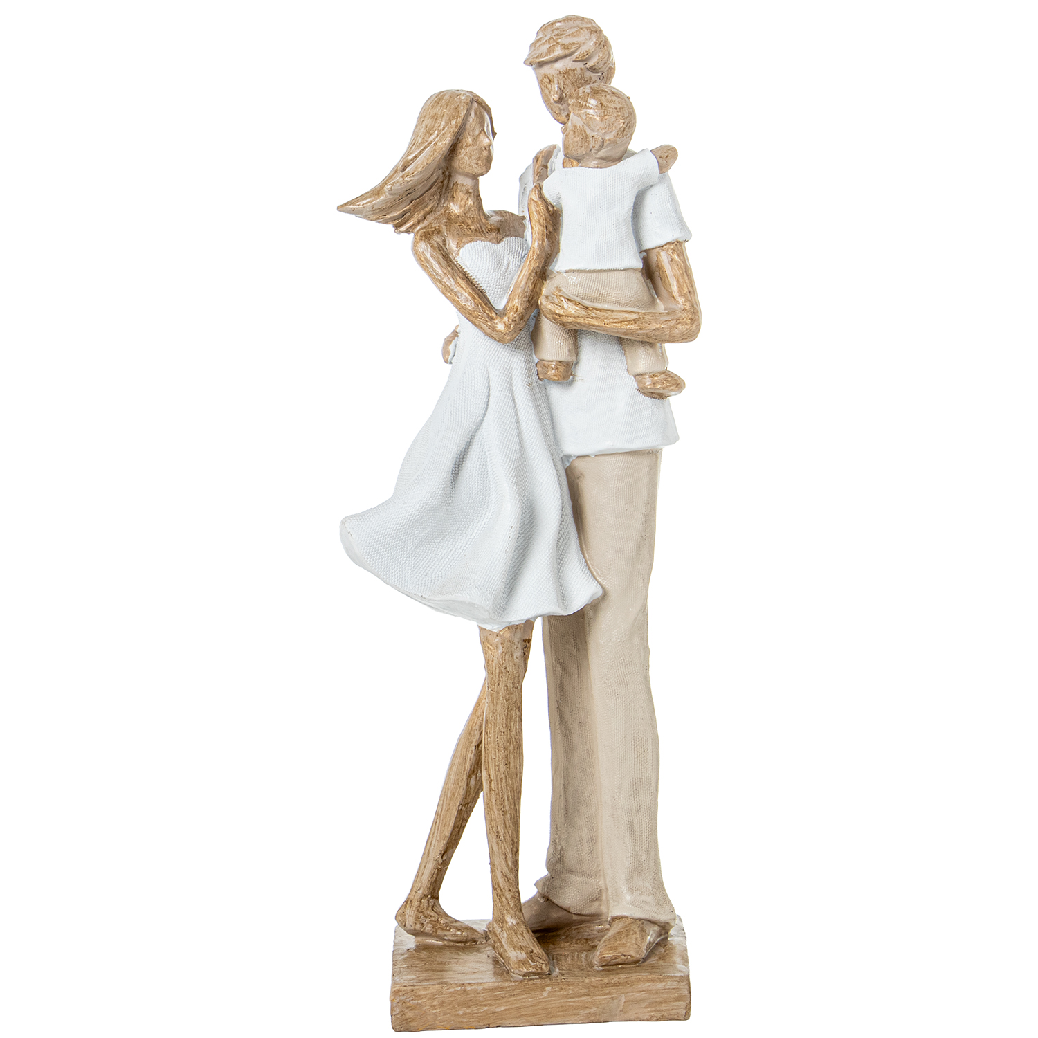 FIGURA RESINA FAMILIA BLANCA/BENA/DORADO