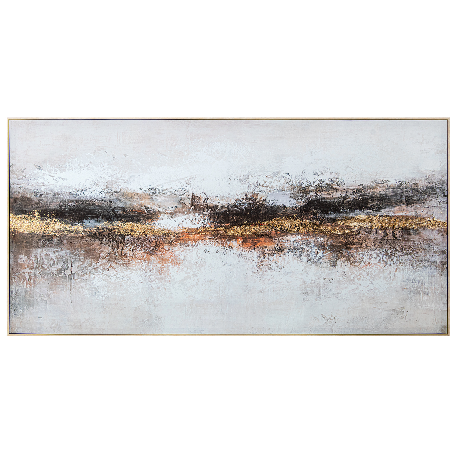 CUADRO LIENZO MADERA C/MARCO 70X140 CM. MARINA