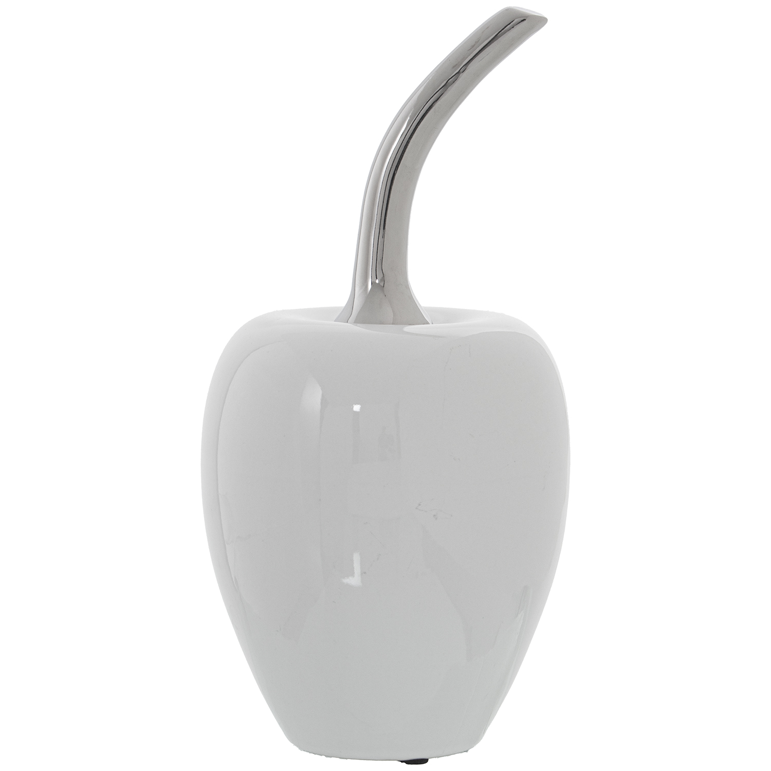 FIGURA CERÁMICA BLANCA CEREZAC/RABO DORADO