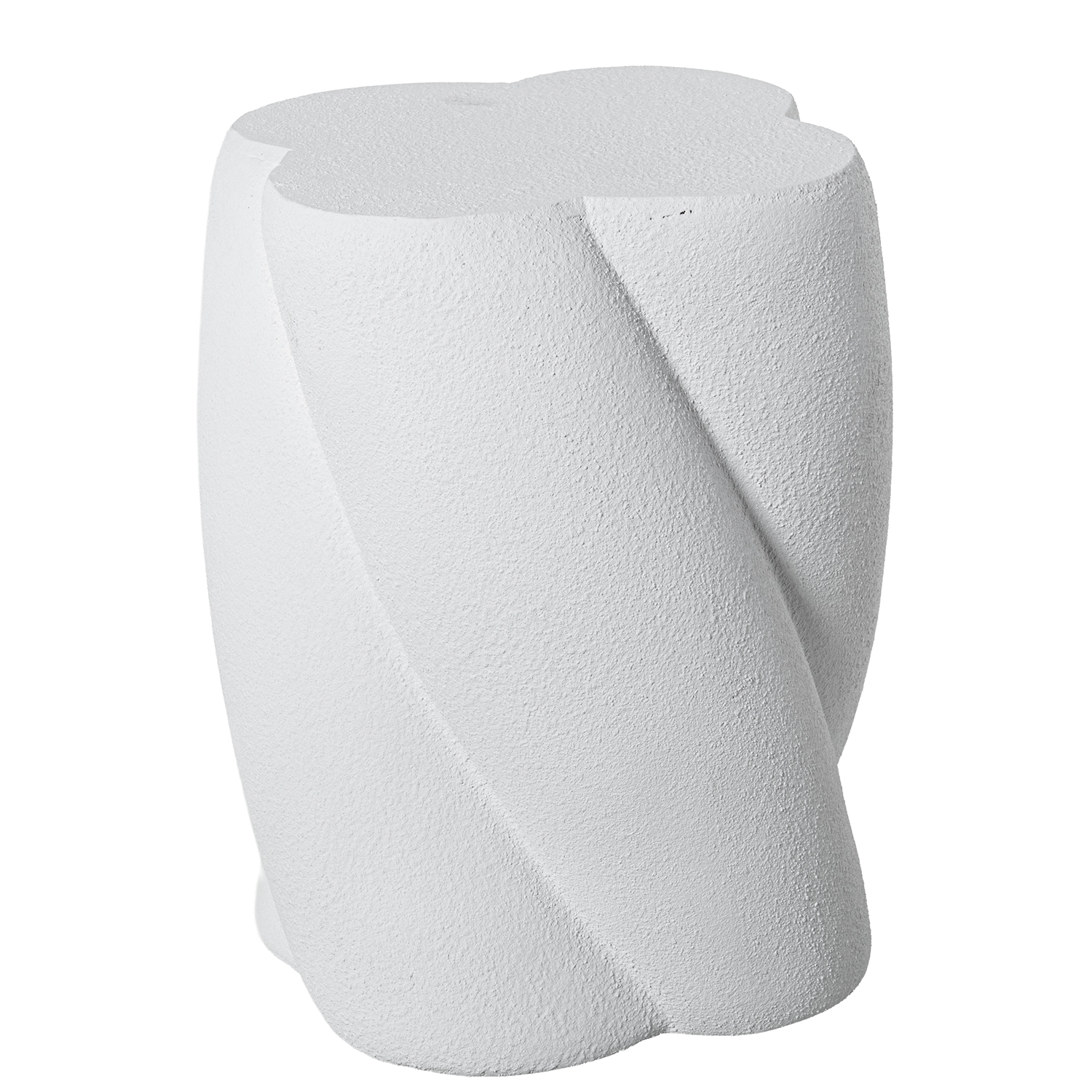 MESA AUXILIAR FIBRA DE VIDRIOROSA BRILLO