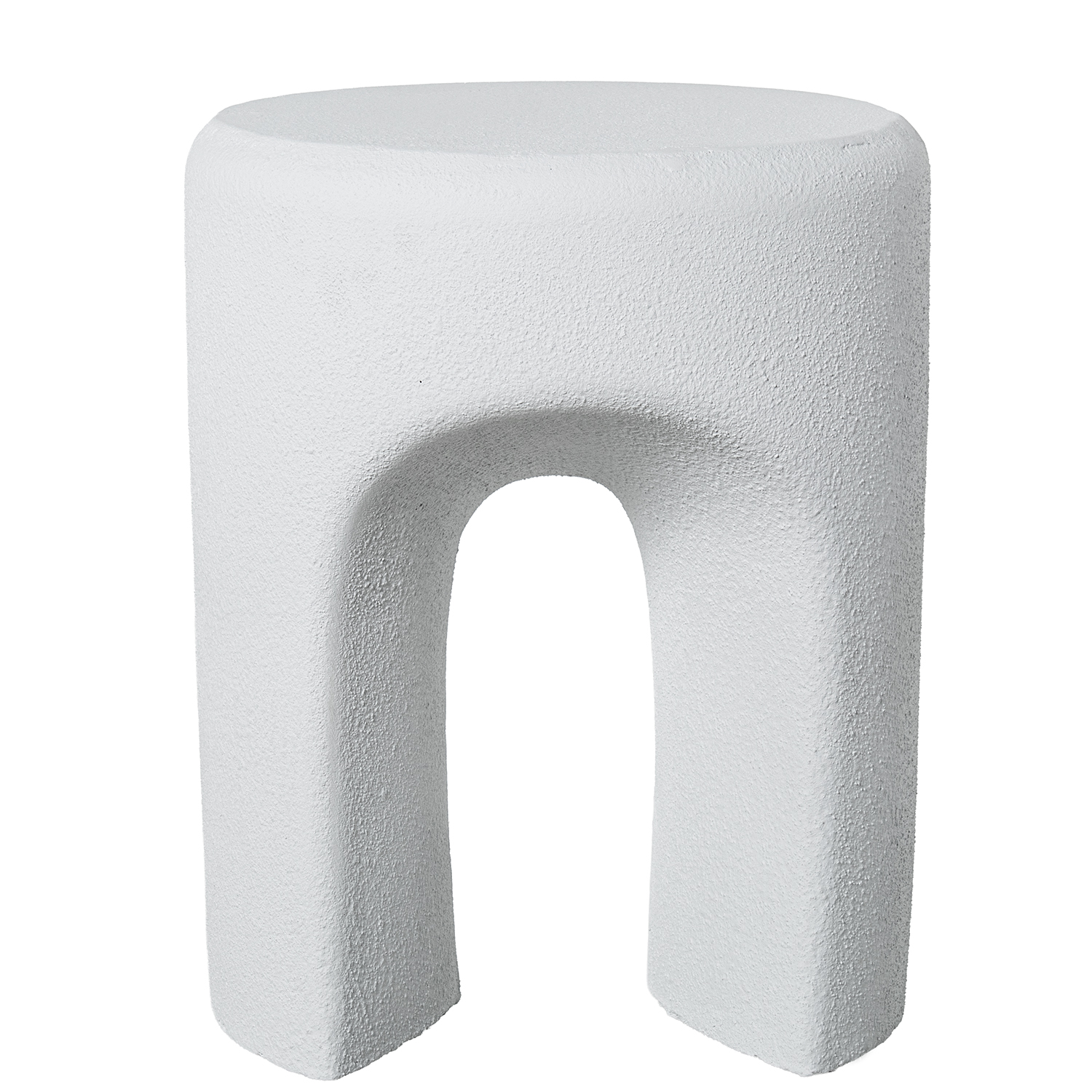 MESA AUXILIAR FIBRA DE VIDRIOROSA BRILLO