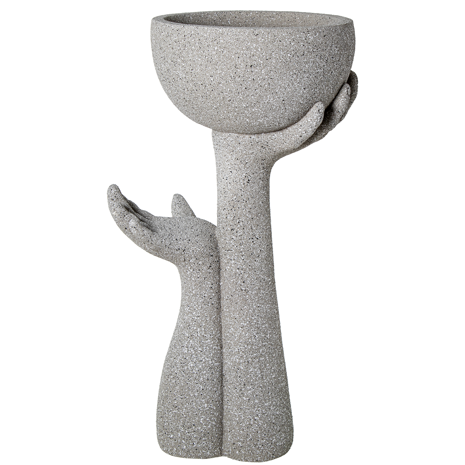MACETERO C/PIE FIBRA DE VIDRIO 83CM BURDEOS BRILLO